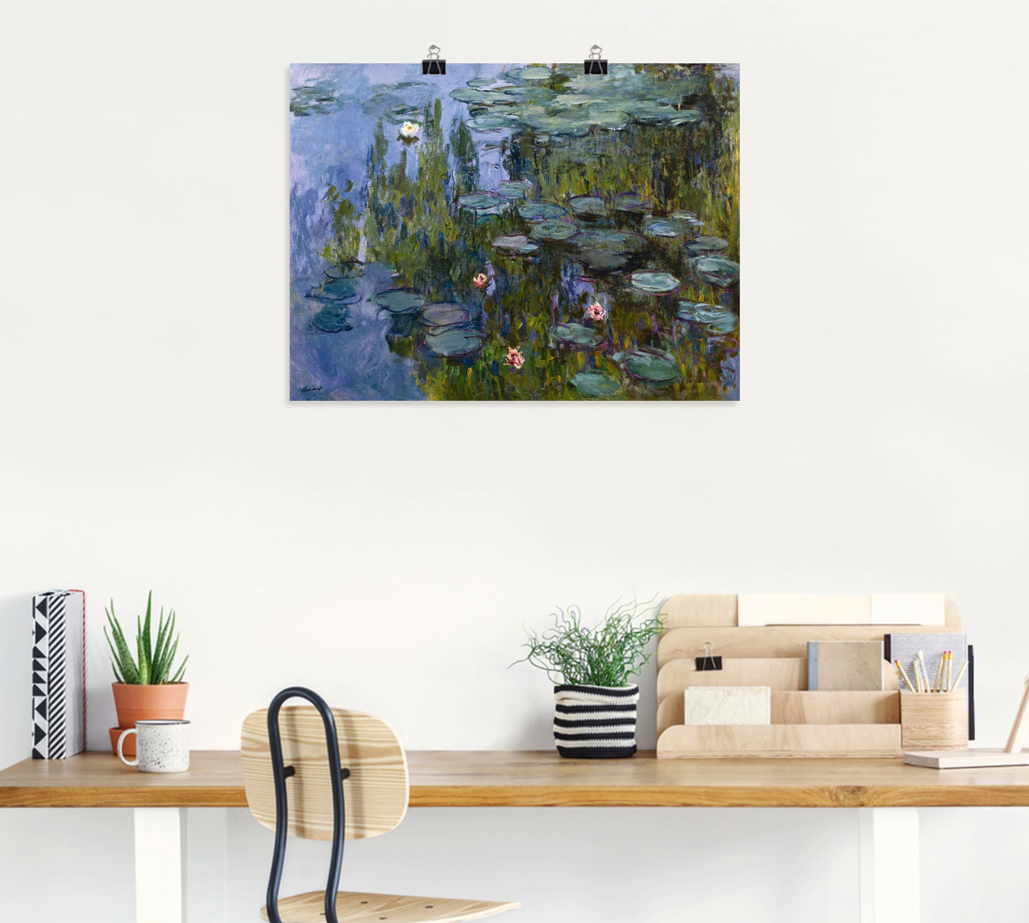 Artland Wandbild »Seerosen (Nympheas). 1918/1921.« Blumen 1 Stk. tlg. als Leinwandbild, Poster in verschied. Größen