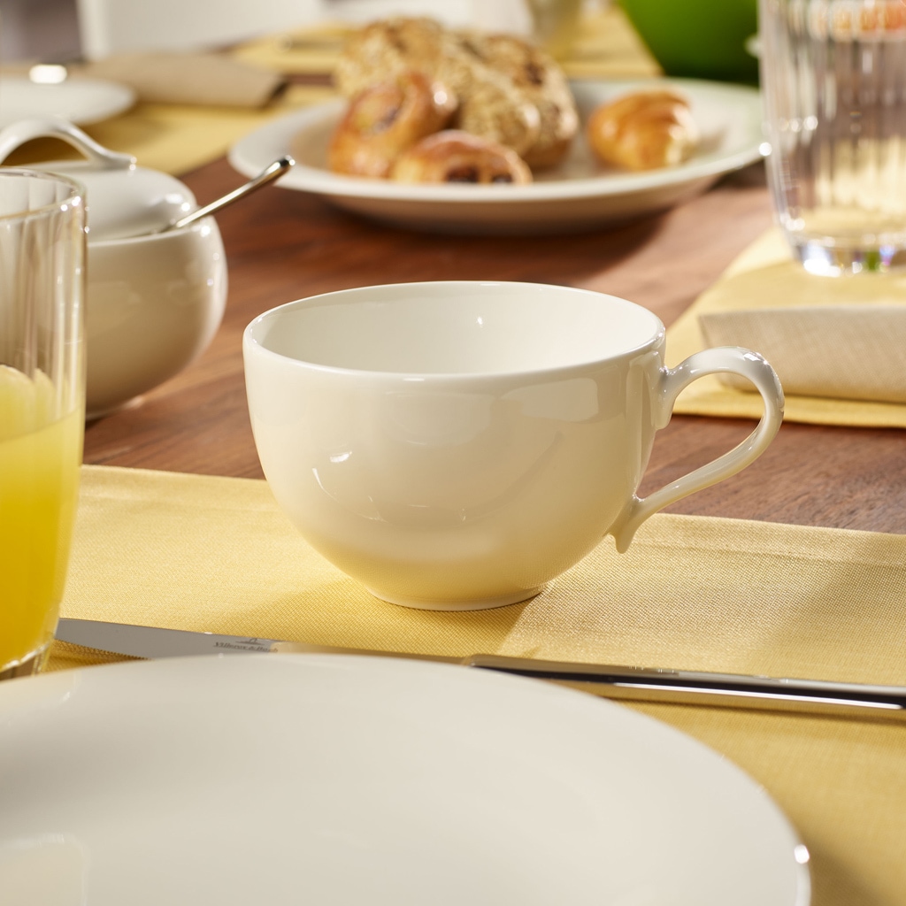 Villeroy & Boch Tasse »Cappuccinotassen mit Untertassen New Cottage Basic 290 ml 6er Set weiß«