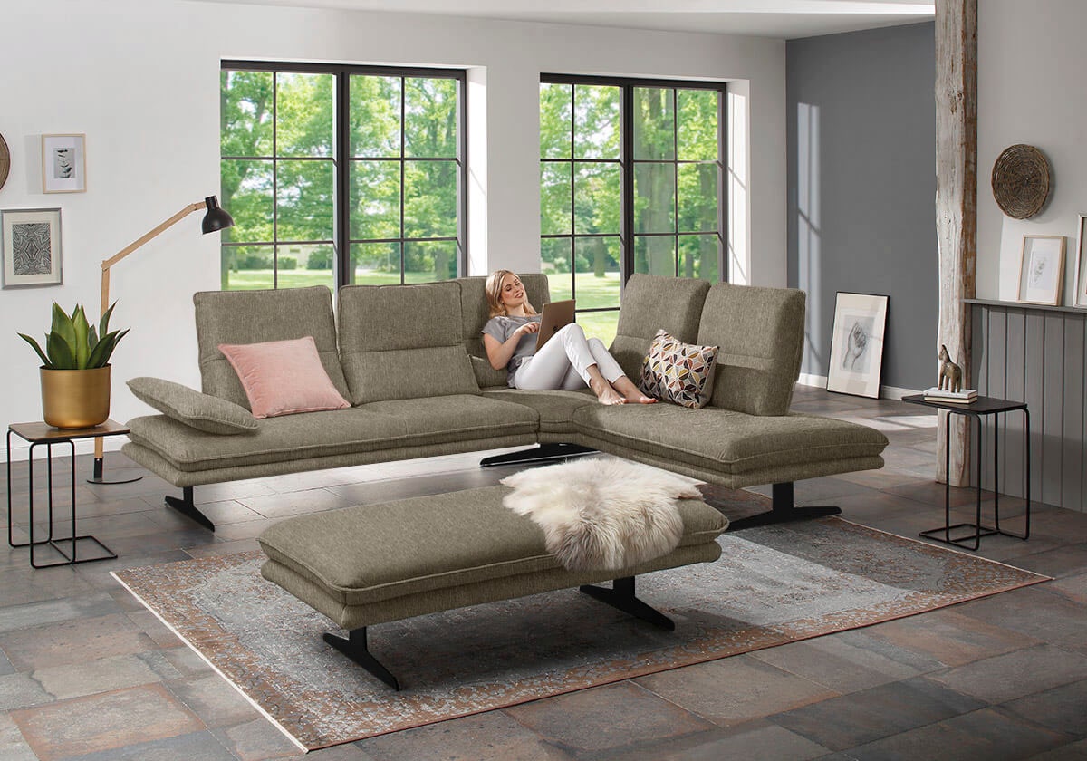 W.SCHILLIG Polsterhocker »broadway« Füße in Schwarz pulversbeschichtet