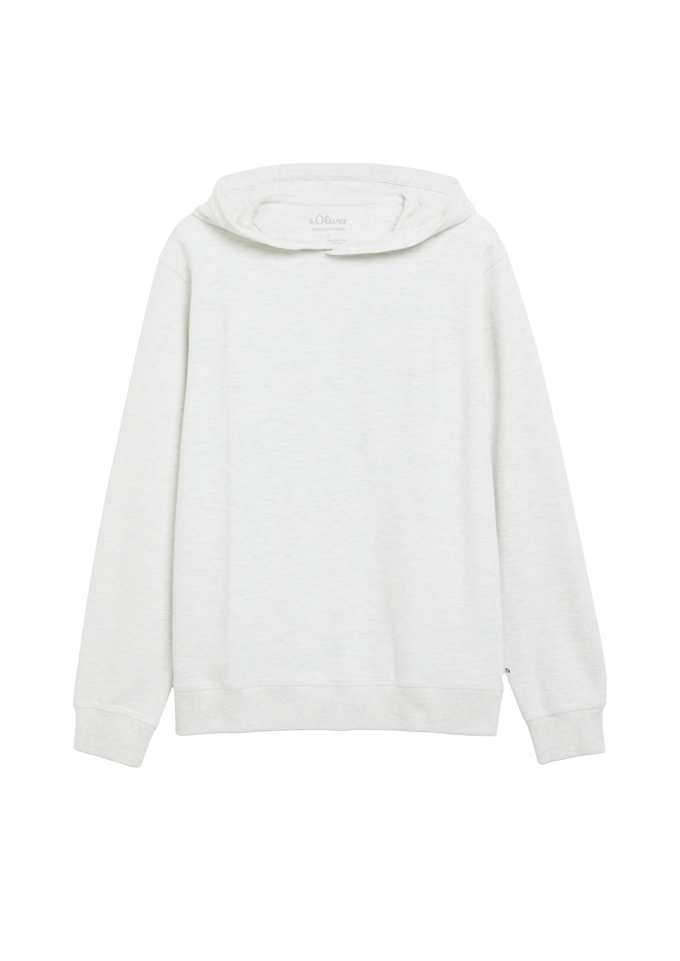 s.Oliver Kapuzensweatshirt , aus reiner Baumwolle

