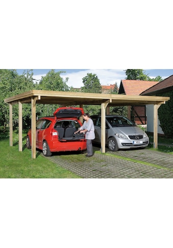 weka Doppelcarport »Optima 1«, Holz, 270 cm, braun kaufen