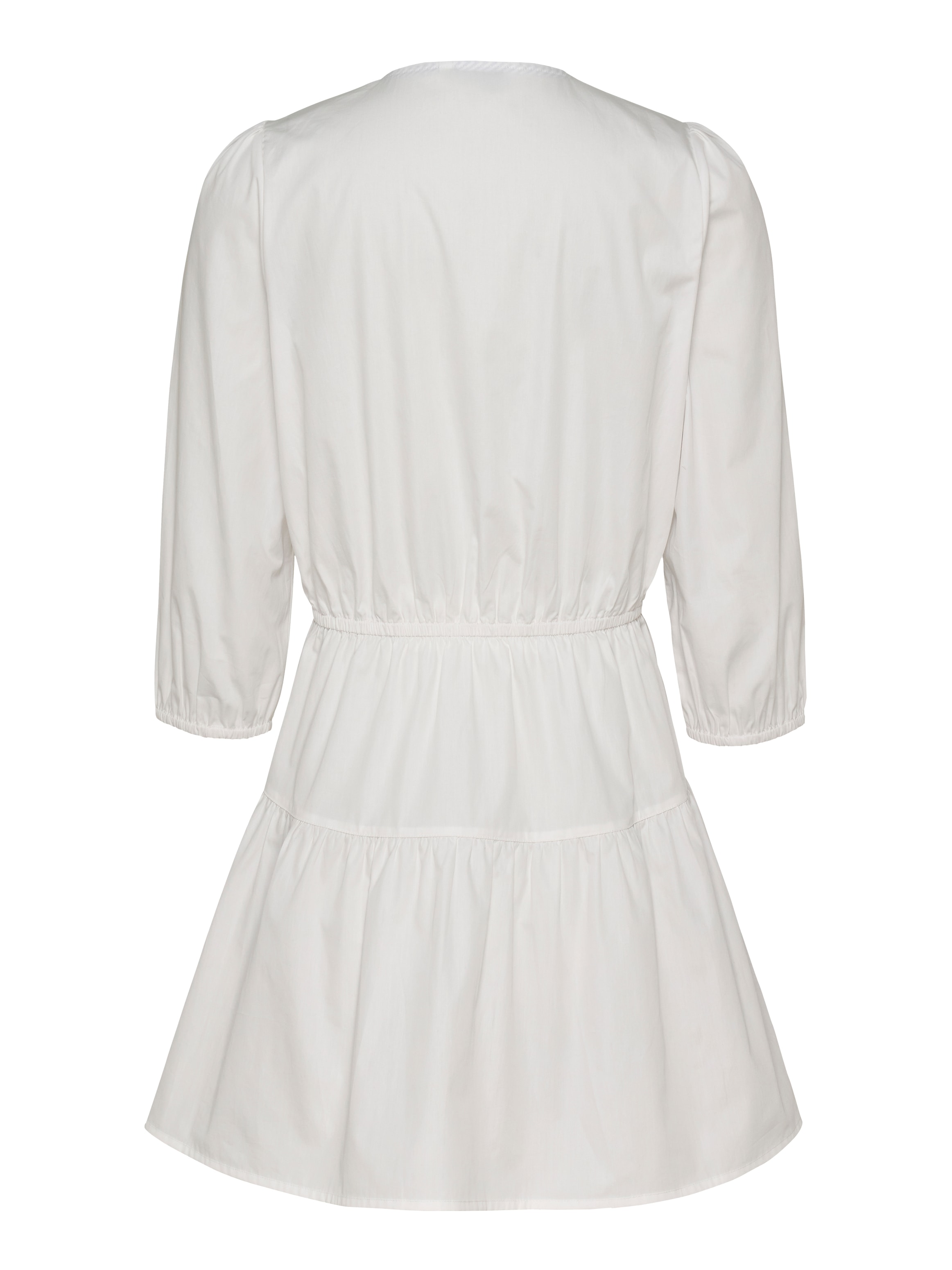 Tommy Jeans Blusenkleid »TJW POPLIN TIERED MINI DRESS EXT«, mit Bindeband