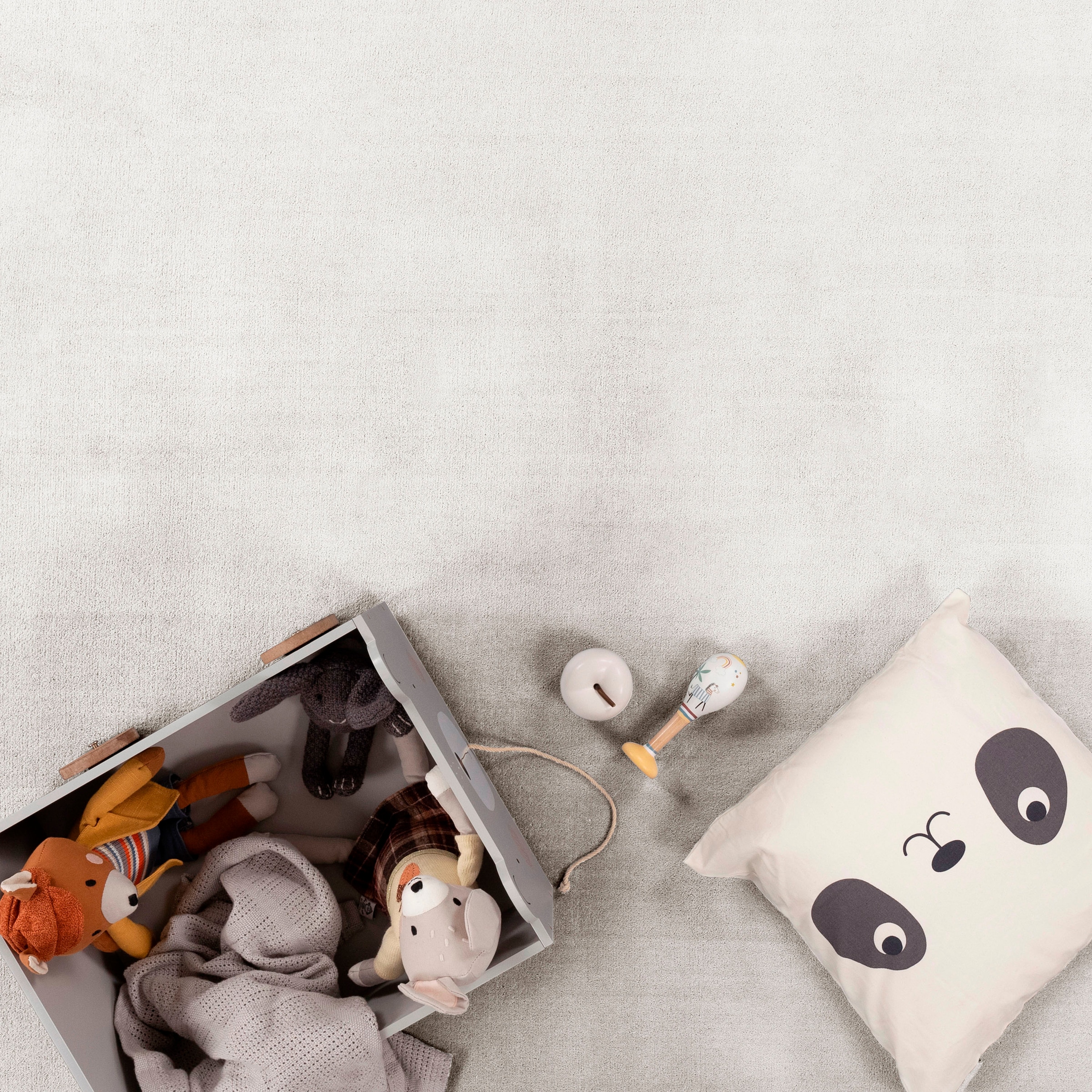 Paco Home Teppich »Tatami 475« rechteckig 24 mm Höhe Kurzflor, Uni-Farben, mit Memory Foam, waschbar