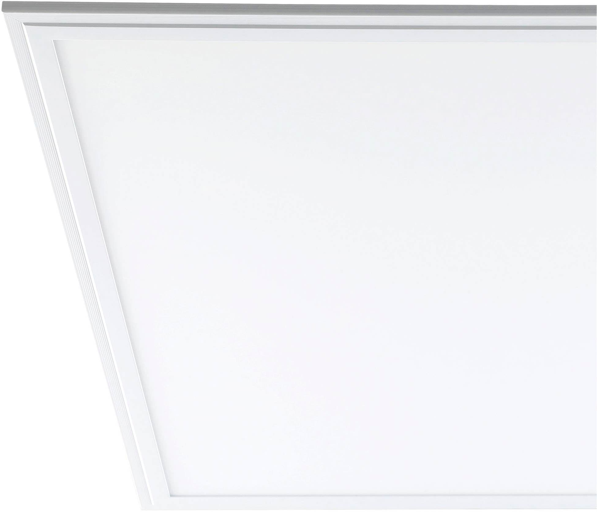 EGLO Rasterleuchte »Salobrena 1 Einbaulampe, Deckenlampe, Aluminium und Kunststoff, Lampe« LED-Modul 1 Stk. Neutralweiß Deckenlampe 62cm, Wohnzimmerlampe, LED Deckenleuchte, Bürolampe, Weiß