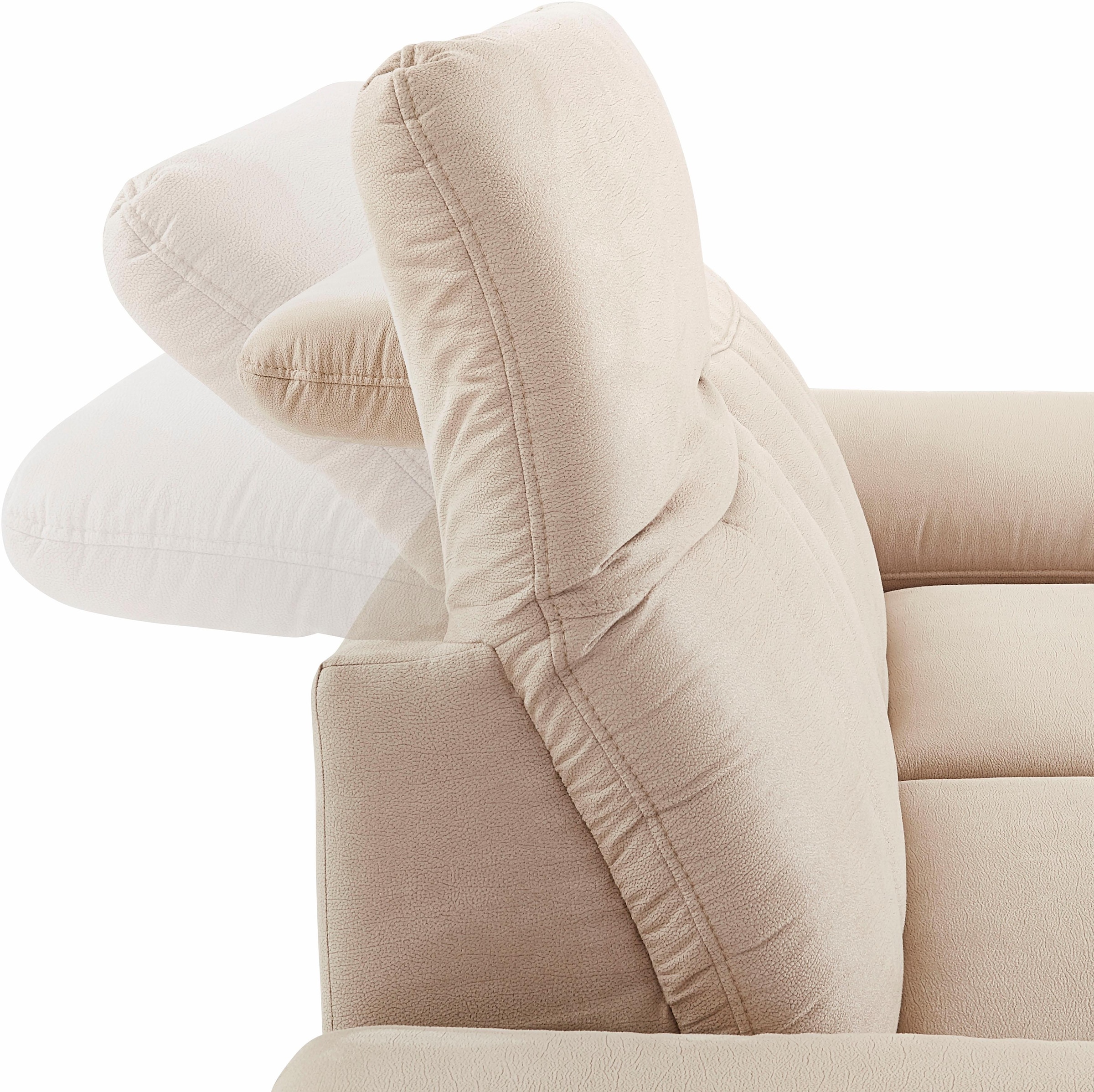 DOMO collection 2,5-Sitzer »Milan inklusive komfortablen Federkern für mehr Sitzkomfort« mit Rückenverstellung