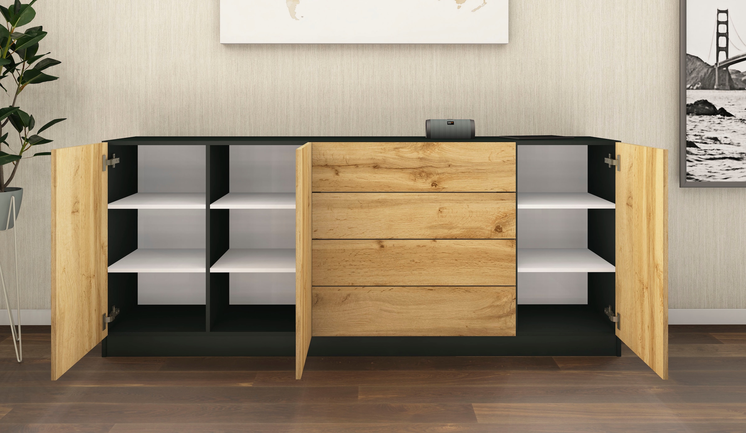 borchardt Möbel Sideboard »Vaasa«, Breite 190 cm