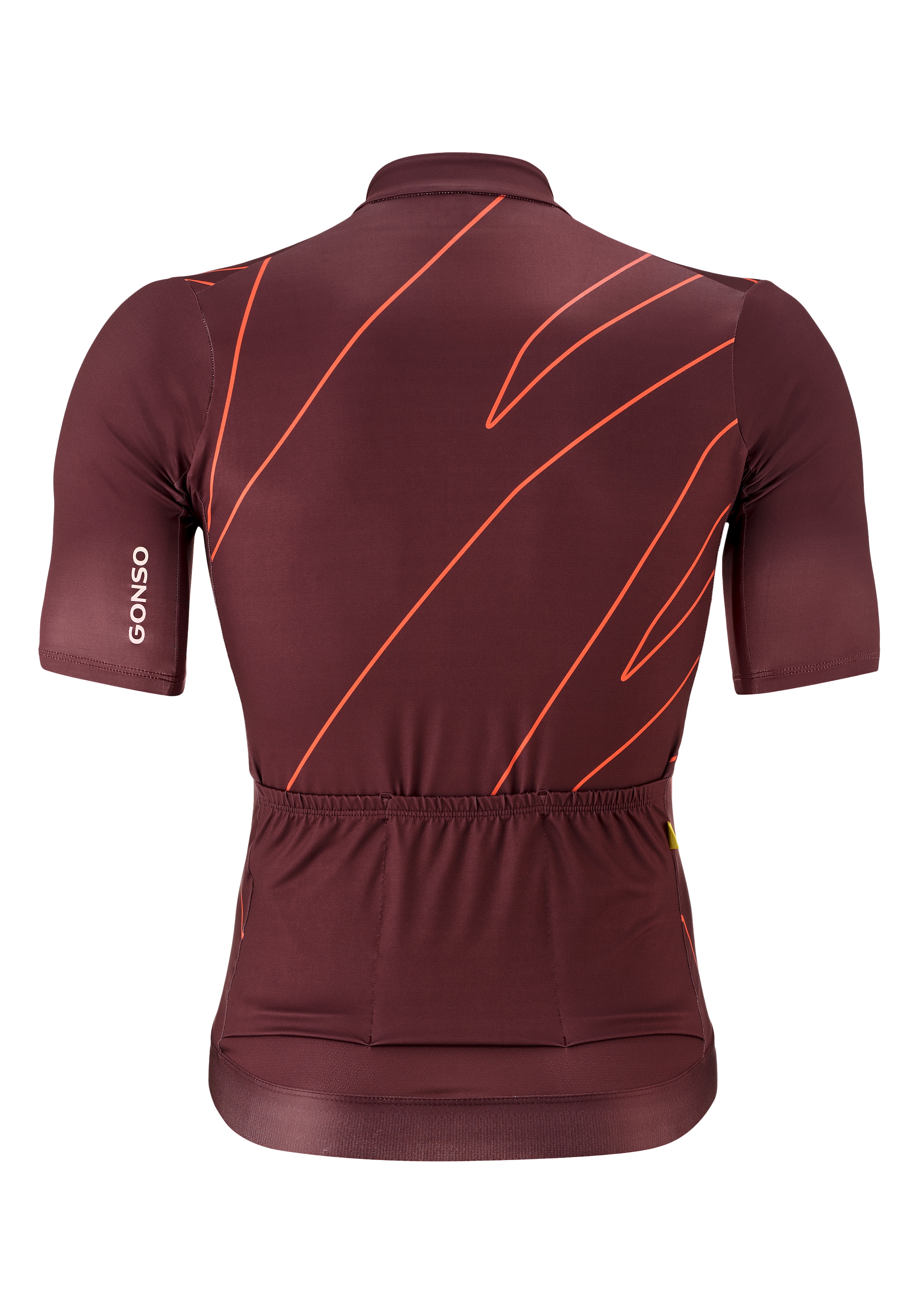 Gonso Radtrikot »Road Jersey Print M«, Herren Fahrradtrikot kurzarm, Full-Zip Trikot, Rückentasche, Slim Fit