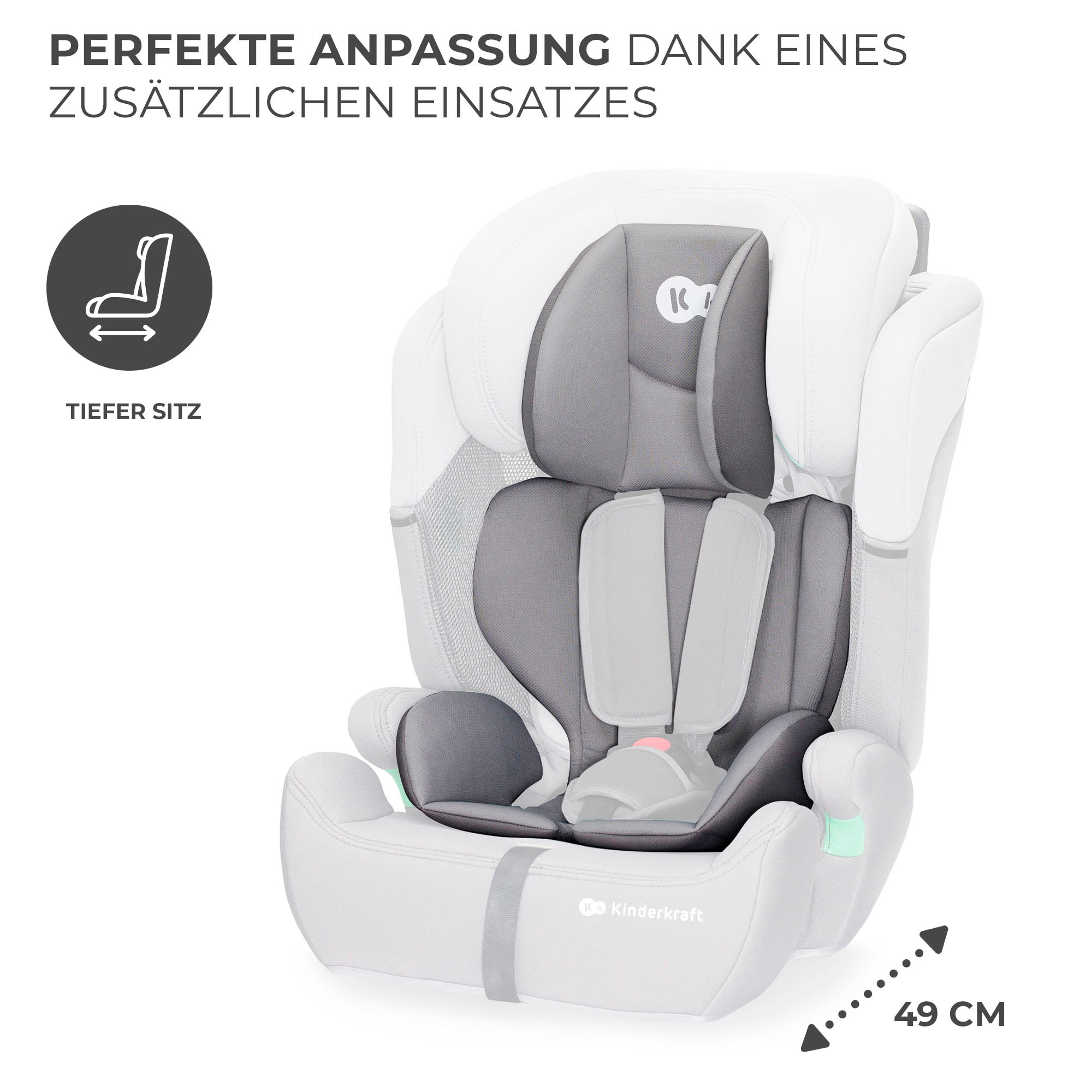 Kinderkraft Autokindersitz »COMFORT UP i-Size«, Klasse I / II / III (9-36 kg), mit herausnehmbarem modularen Einsatz