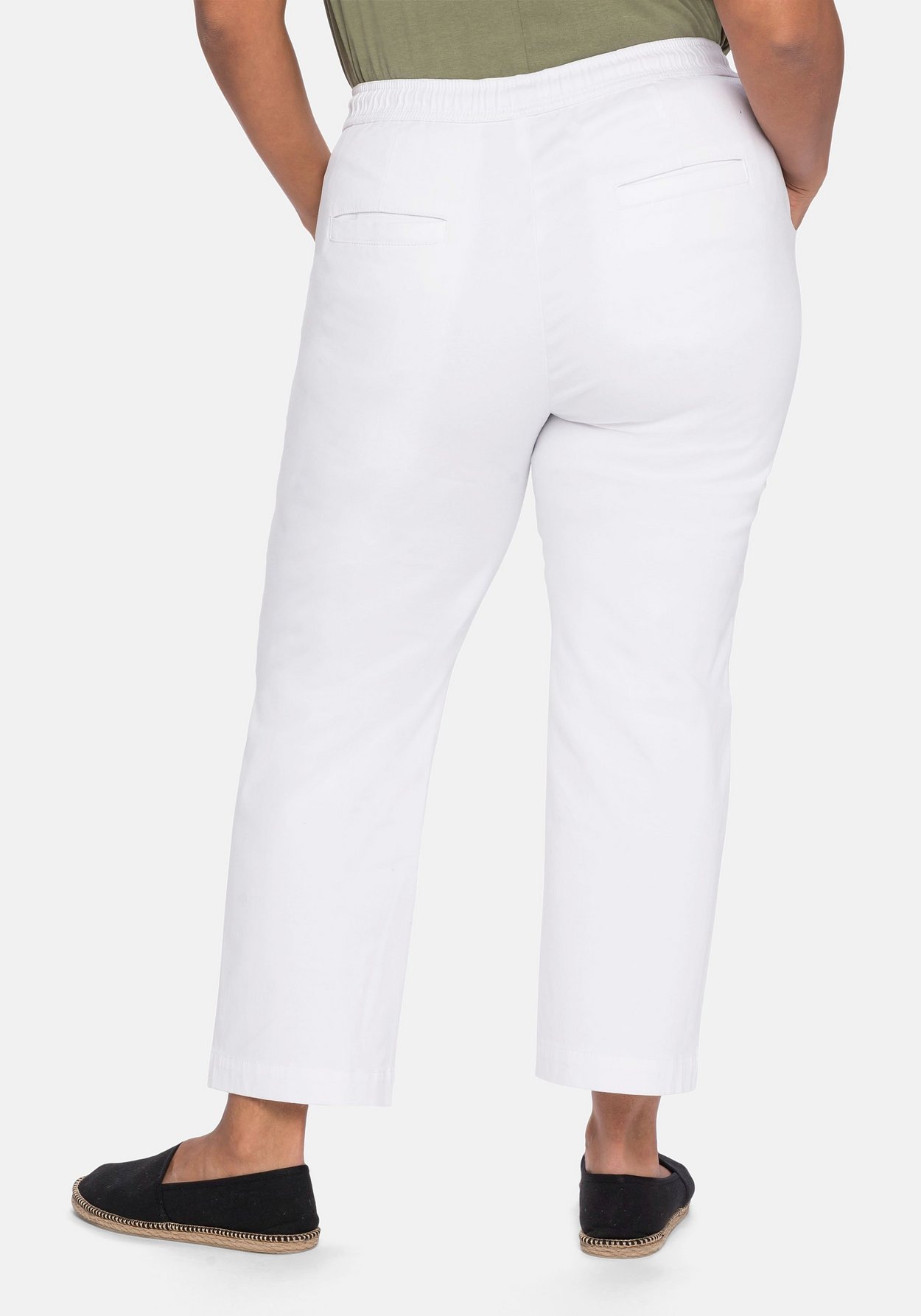 Sheego Stretch-Jeans »Joggpants mit dehnbarem Bund und Bindeband«
