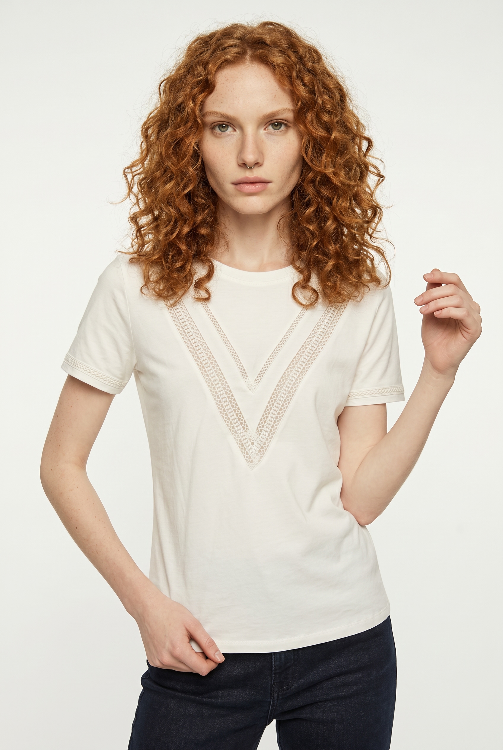 ONLY Kurzarmshirt »ONLSIGRID S/S O-NECK TOP JRS«