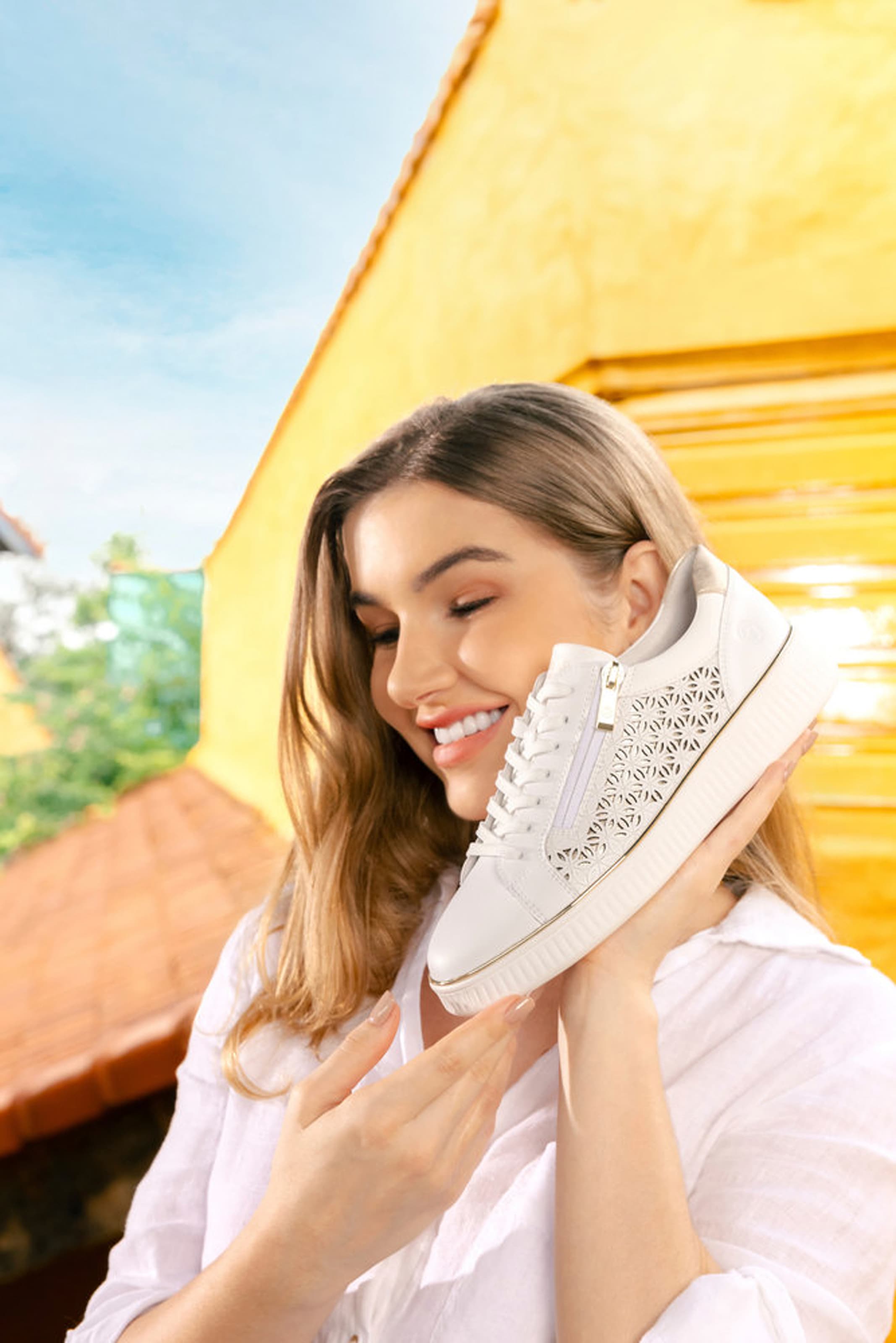 Remonte Plateausneaker, Freizeitschuh, Schnürer, Halbschuh mit Perforation