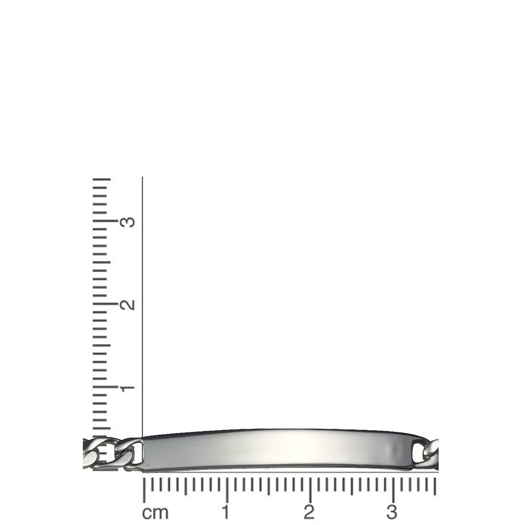 Firetti Armband »Schmuck Geschenk Silber 925 Armkette ID-Platte Figarokette«