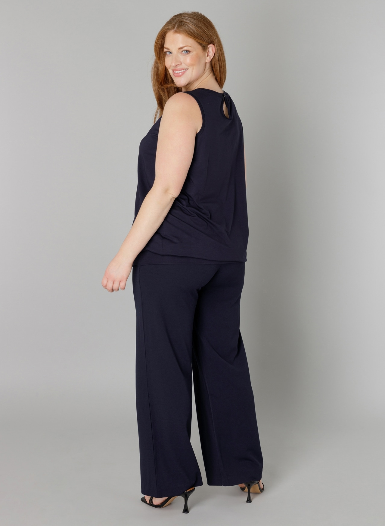 Base Level Curvy Longtop »Yasmina«, Formgebendes Bündchen am Saum