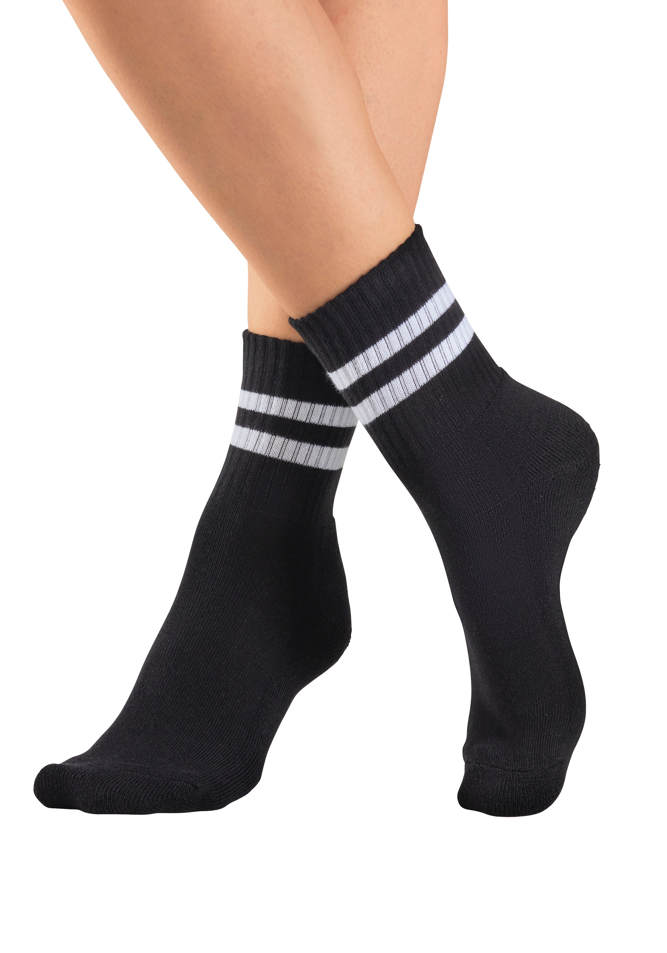 H.I.S Sportsocken Packung, 6 Paar tlg. klassische Tennissocken mit Streifen