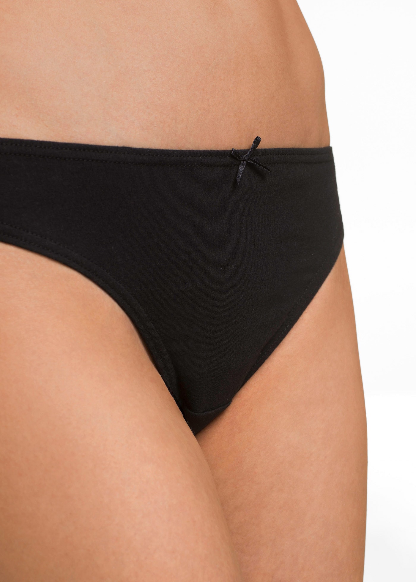 bonprix Slip Packung, 8 Stk. klassische Passform, einfarbig, aus Baumwolle, im 8er Pack