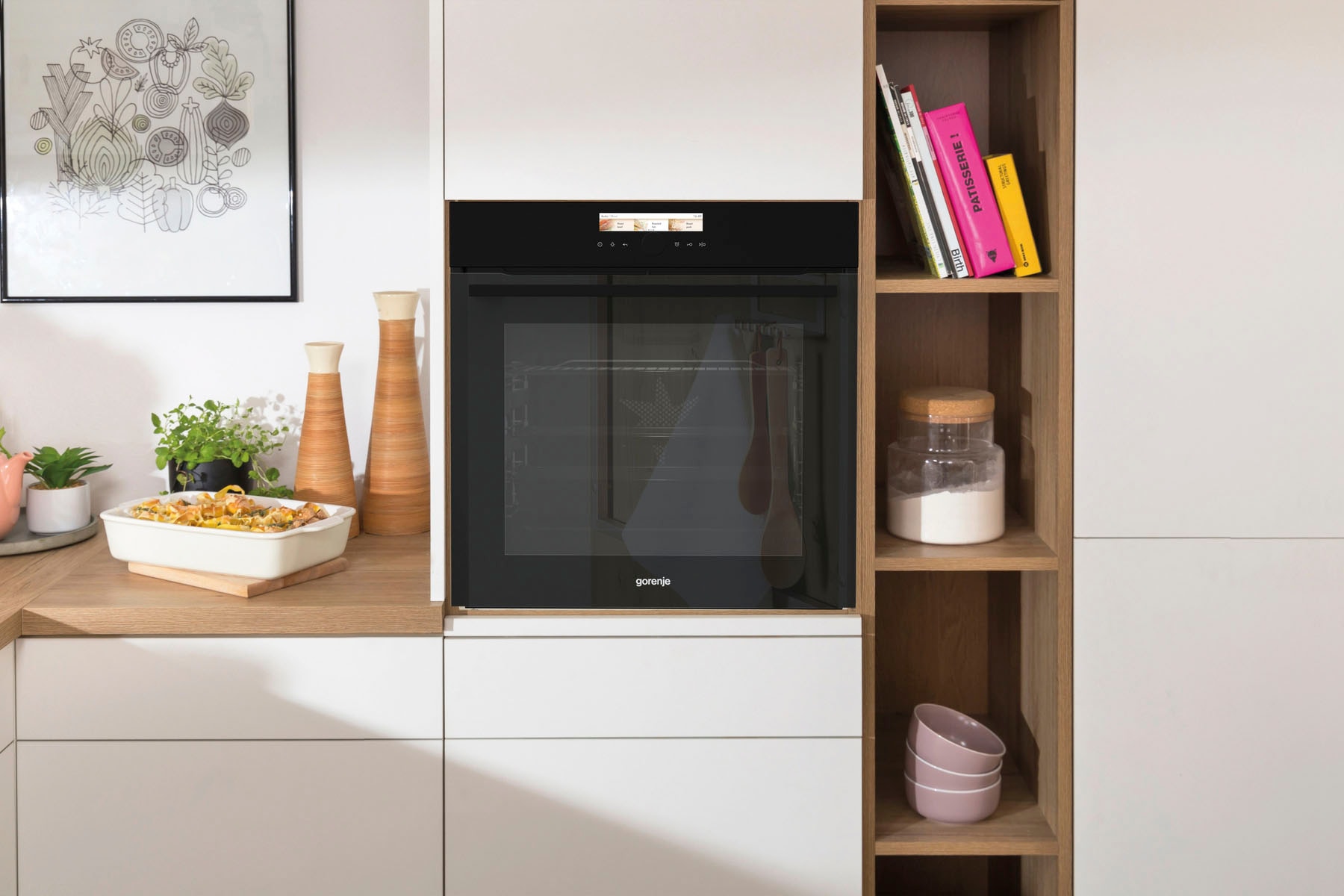 GORENJE Pyrolyse Backofen  »BOP798 S37BG«, mit 2-fach-Teleskopauszug, Pyrolyse-Selbstreinigung
