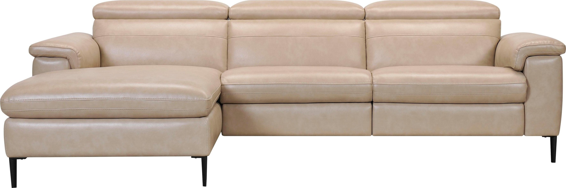 Places of Style Ecksofa »Sacramento«, mit elektrischer Relaxfunktion auf einer Seite und Kopfteilverstellung