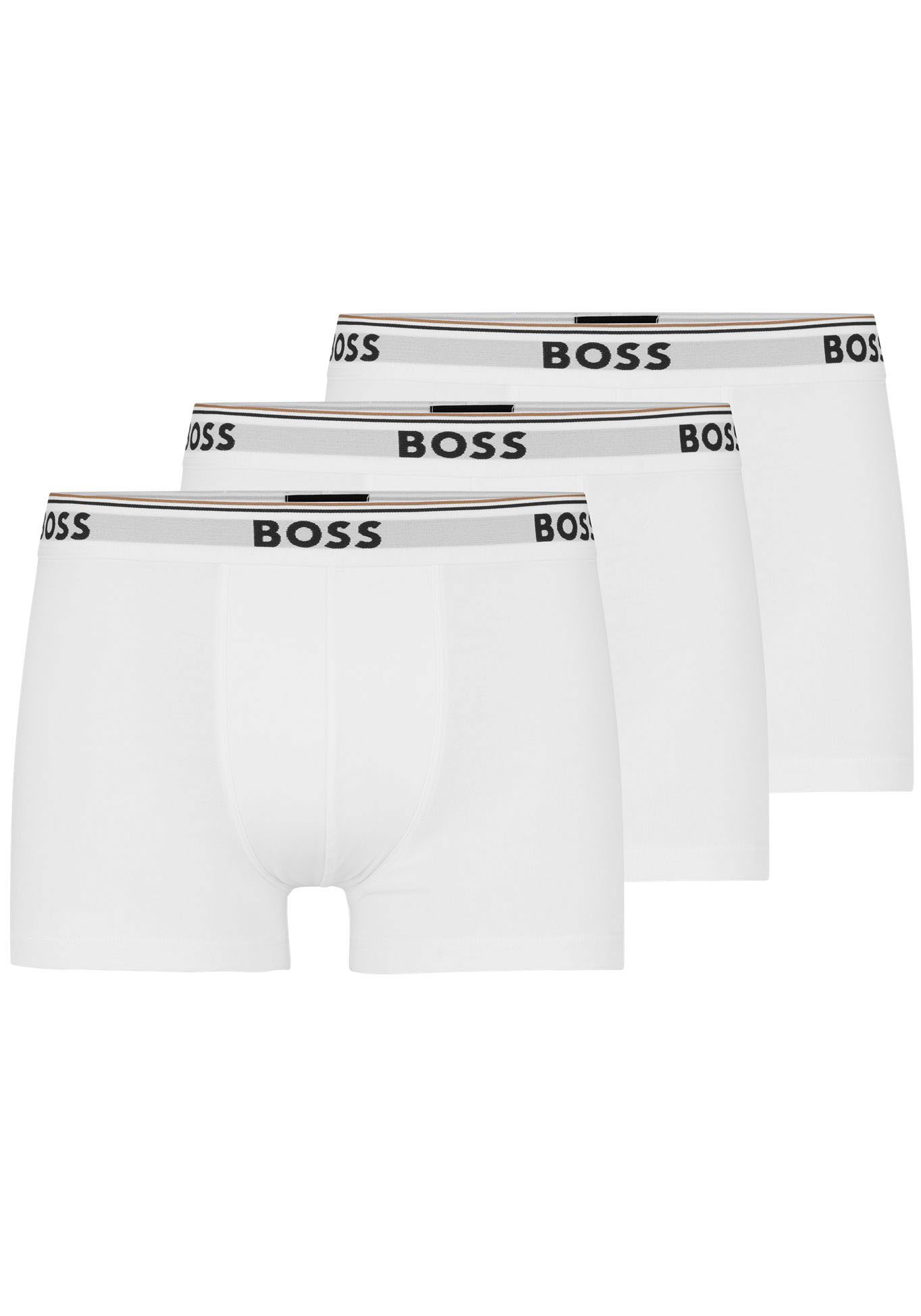 BOSS Boxer »TRUNK 3 PACK«, (3 St.), BOSS Schriftzug auf dem Bund