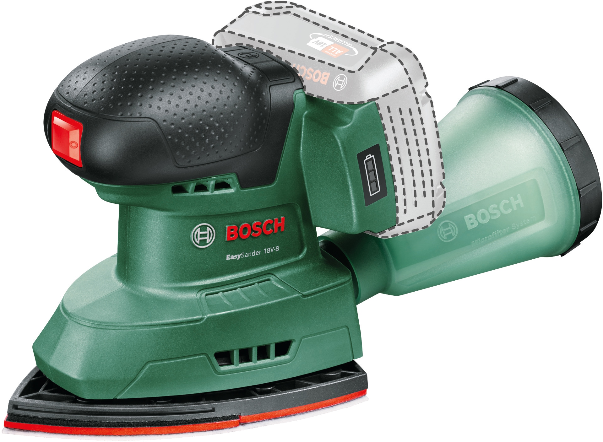 Bosch Home & Garden Akku-Multischleifer »EasySander 18V-8 - solo«, ohne Akku und Ladegerät