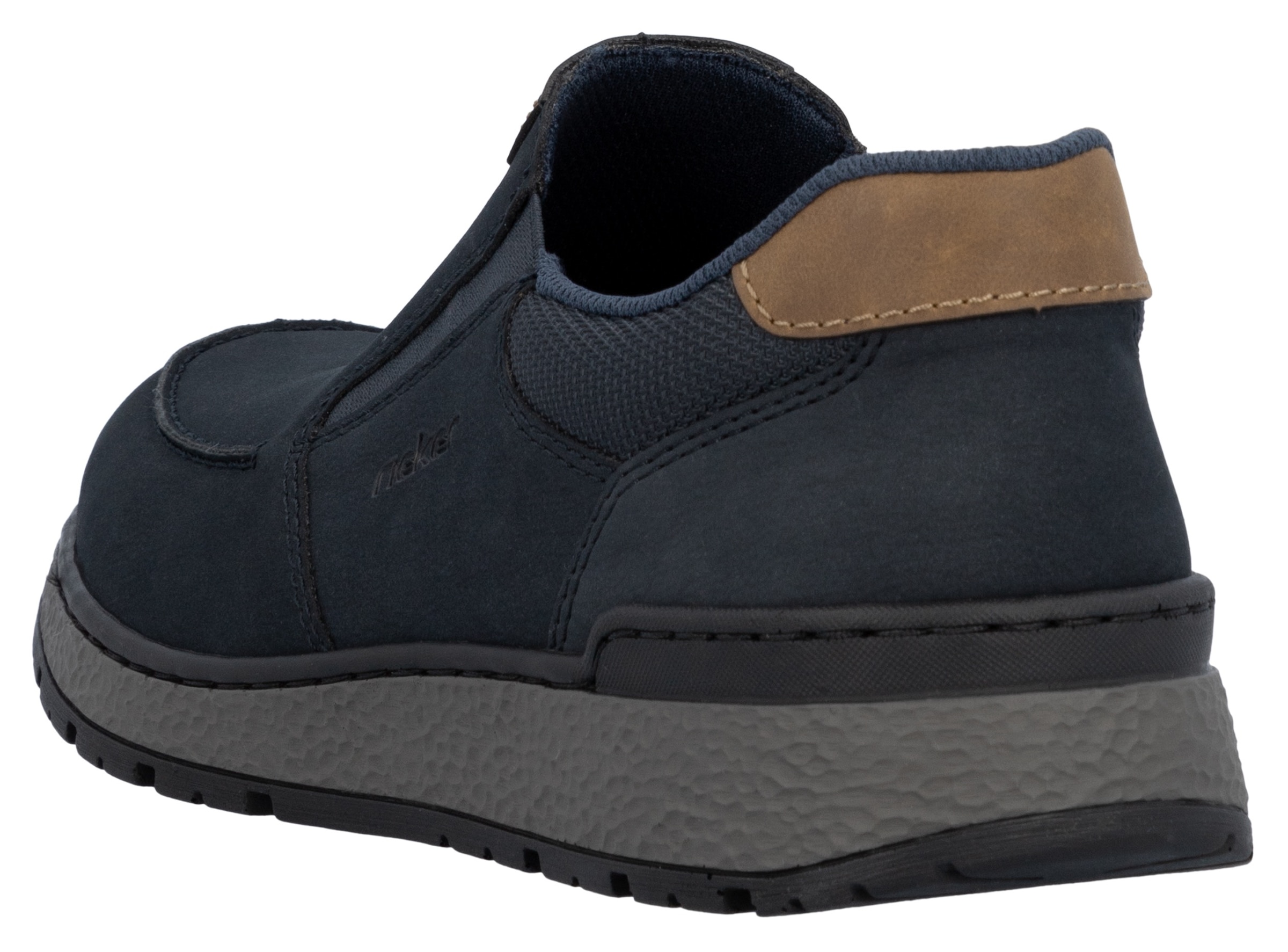 Rieker Slipper, mit kontrastfarbenen Besätzen, bequeme Form