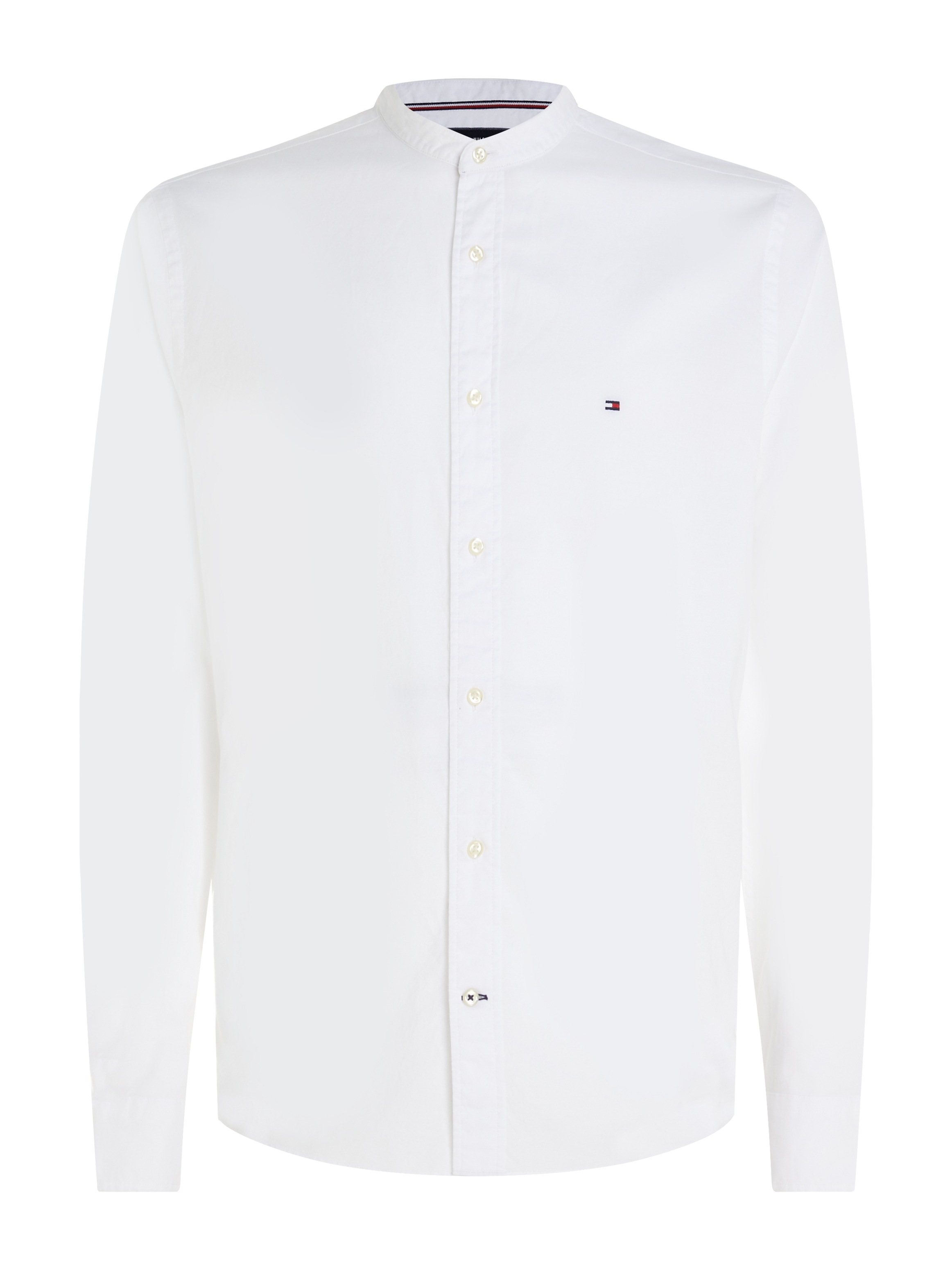 Tommy Hilfiger Langarmhemd »NATURAL SOFT SOLID MAO RF SHIRT«, mit modischem Mao Hemdkragen