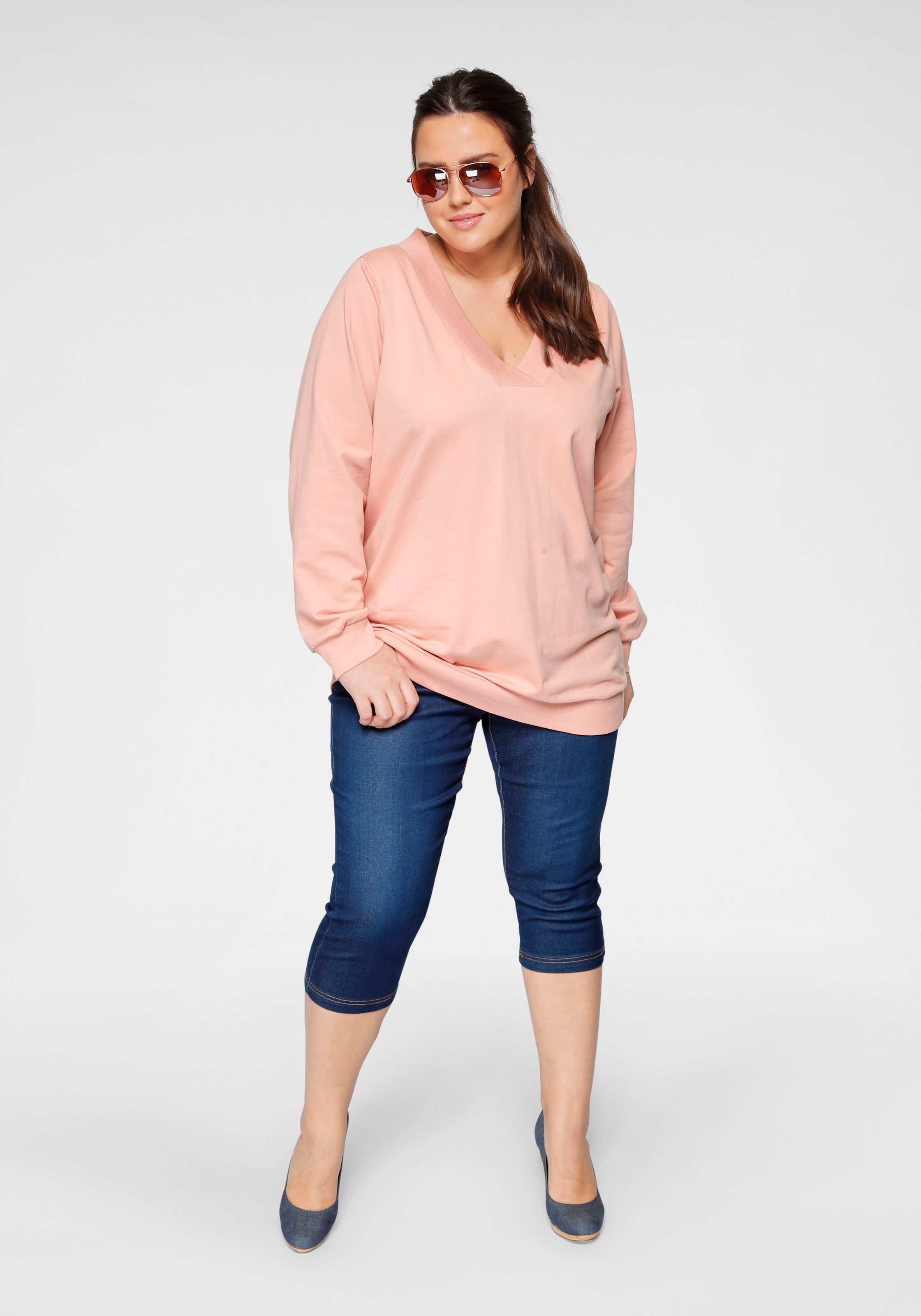 Zizzi Caprijeans »Emily«, im 4-Pocket-Stil kaufen