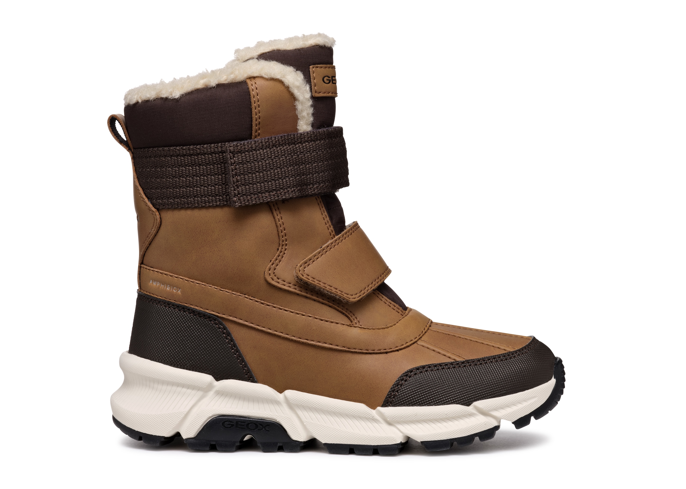 Geox Winterstiefel »J FLEXYPER PLUS BOY«  Snowboots, Klettstiefel mit Warmfutter, Größenschablone zum Download