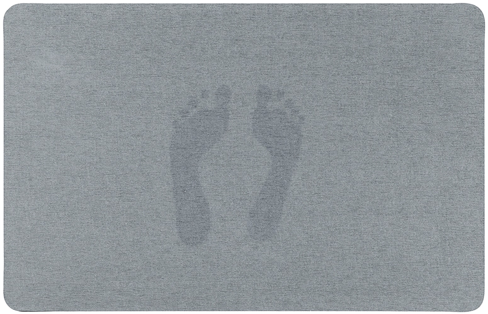 WENKO Badematte, fußbodenheizungsgeeignet-schnell trocknend, wasserabsorbierend, rutschfeste Unterseite, Polyester-Oberfläche