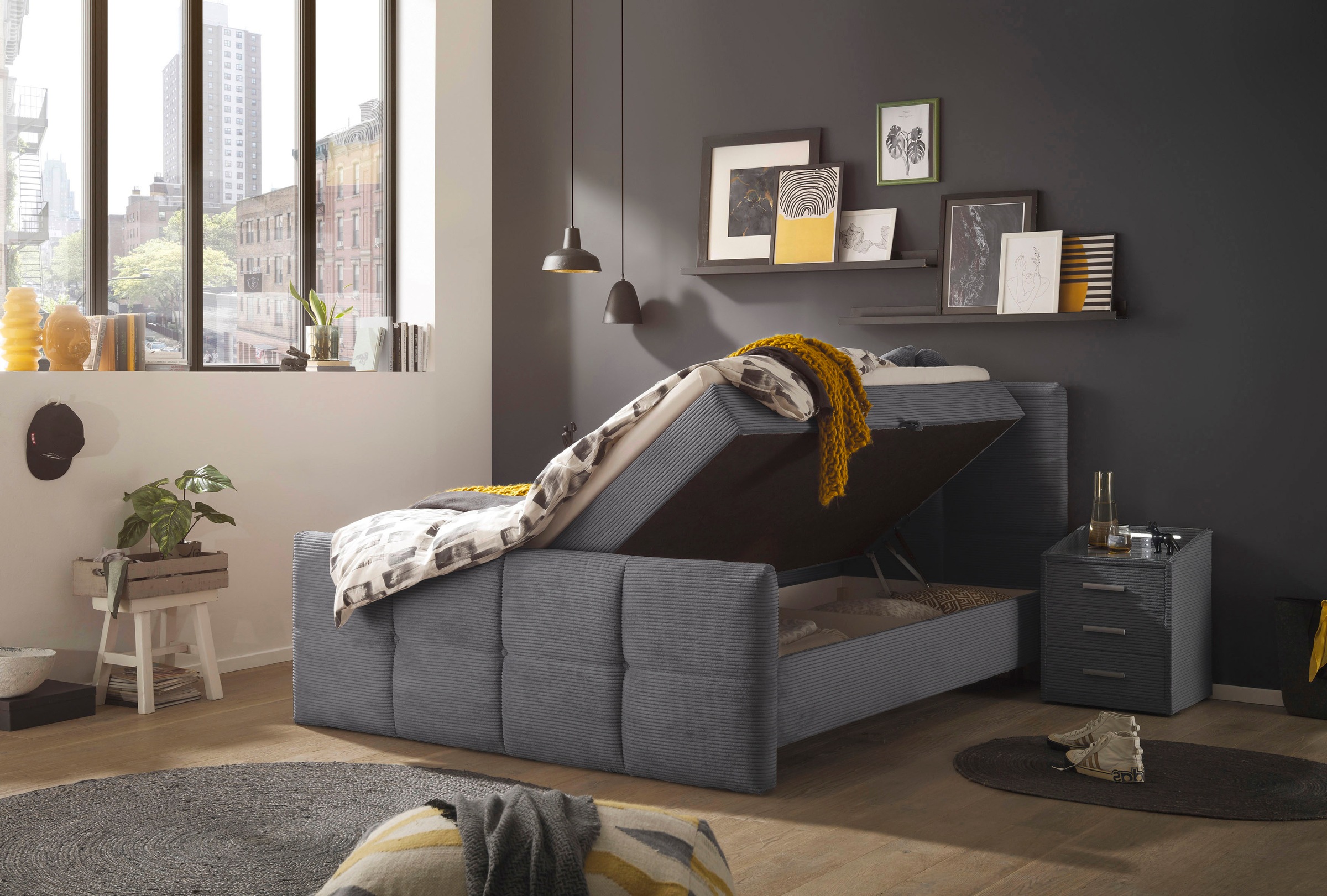 ED EXCITING DESIGN Boxbett »Tijuana«, inkl. zwei Bettkästen