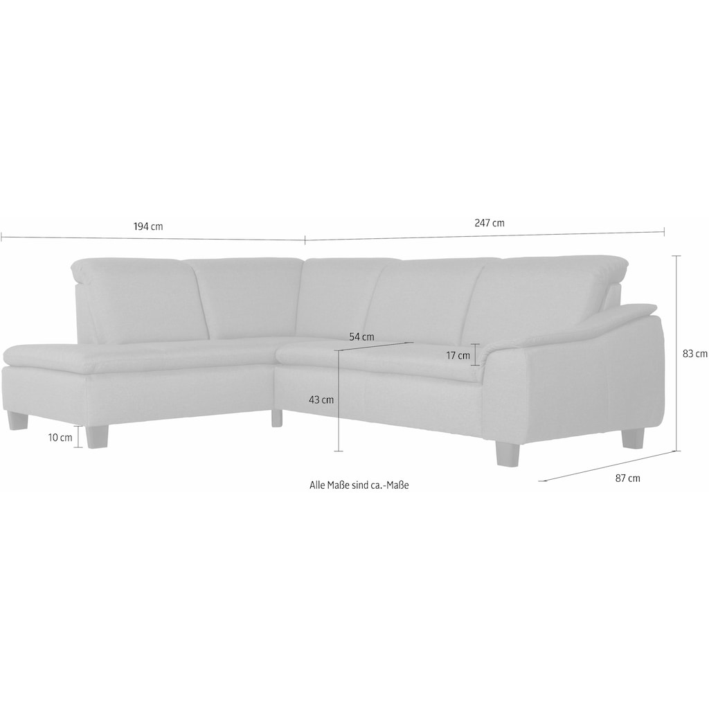 Max Winzer® Ecksofa »Alessio«