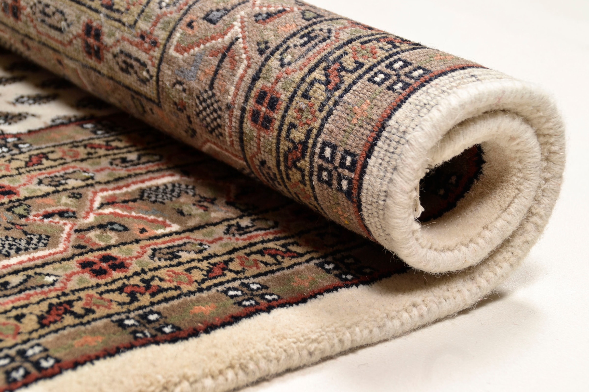 THEKO Orientteppich »Chandi Mir«, rechteckig, 12 mm Höhe, reine Wolle, handgeknüpft, mit Fransen
