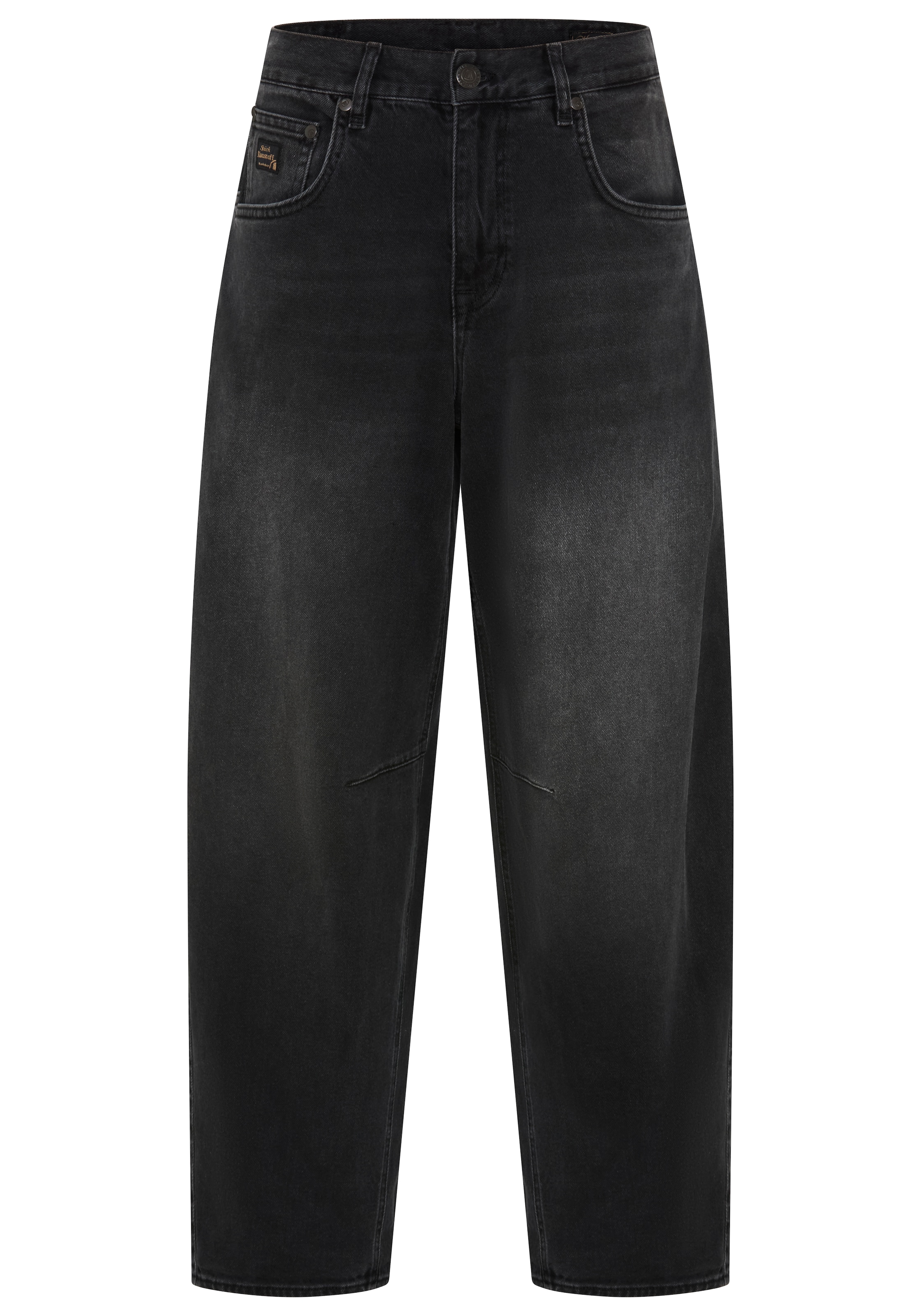Herrlicher Loose-fit-Jeans »Barrow Denim Black« aus leichtem Denim, Barrel Look