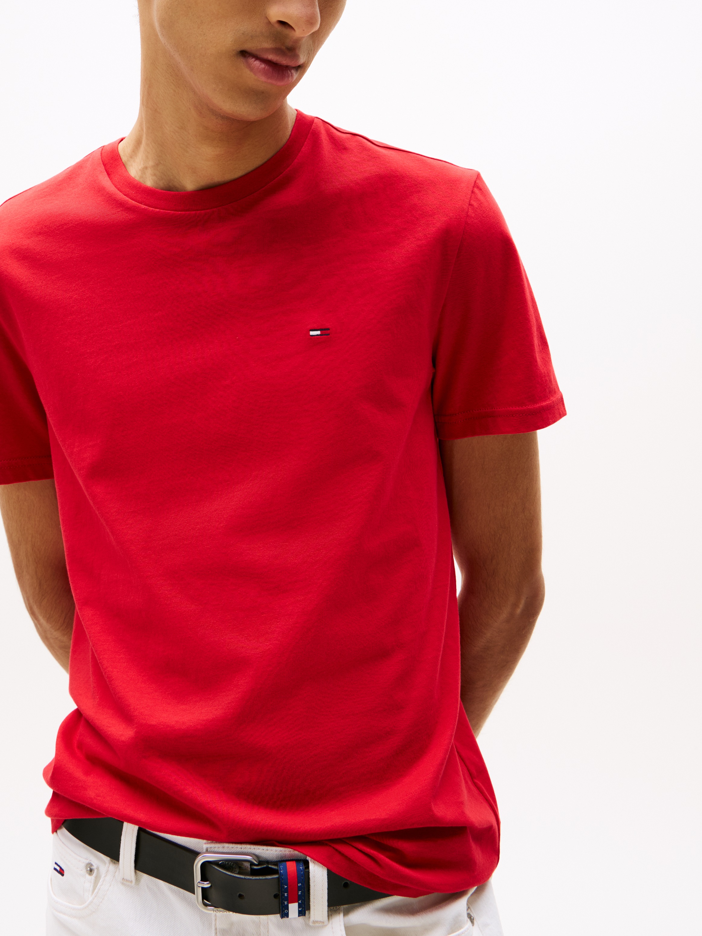 Tommy Jeans T-Shirt »TJM XSLIM 3 PACK TEE«, Mit Rundhalsausschnitt