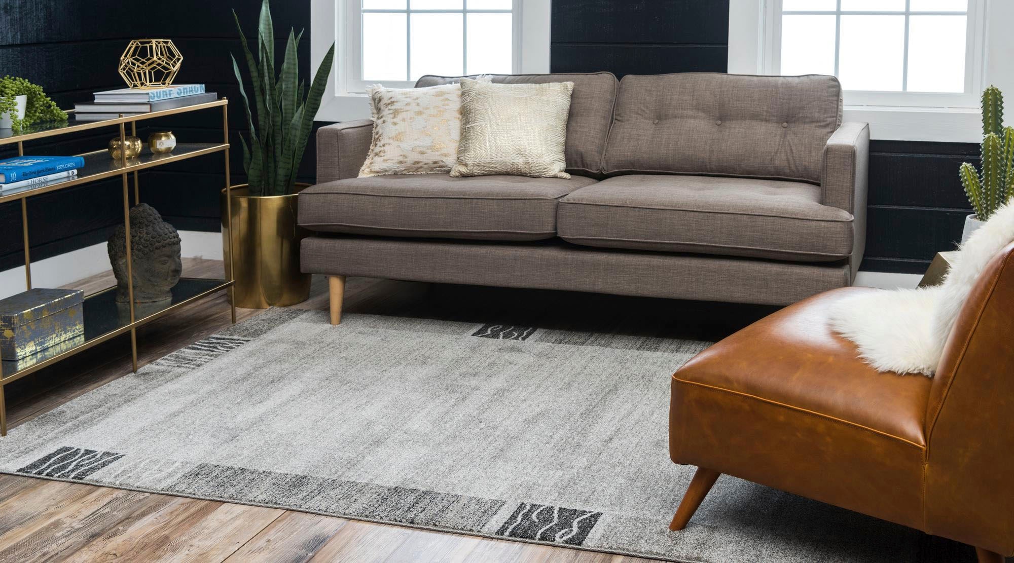 Myflair Möbel & Accessoires Teppich »Good Times, LAGERRÄUMUNG!« rechteckig 13 mm Höhe Kurzflor, gewebt, melierte Optik, mit Bordüre