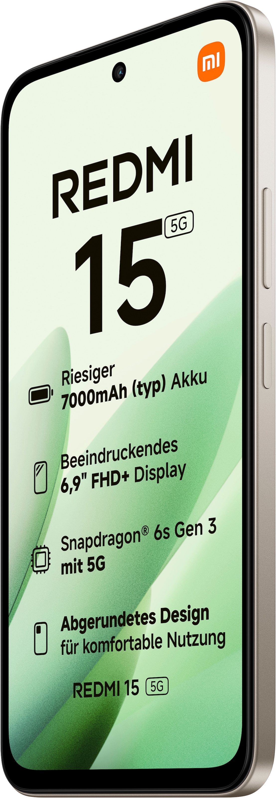 Xiaomi Smartphone »Redmi 15 5G 256 GB«, Titan Gray