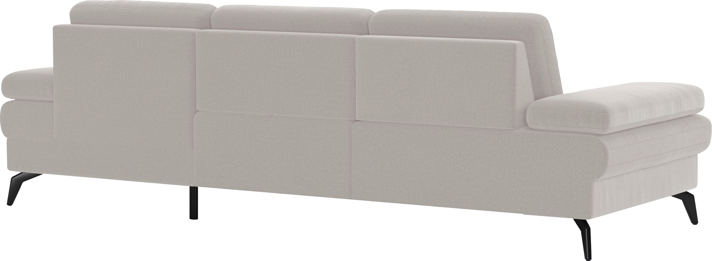 sit&more Ecksofa »Morris L-Form, inkl. Sitztiefenverstellung«, wahlweise mit Armteilverstellung, Bettfunktion & Bettkasten