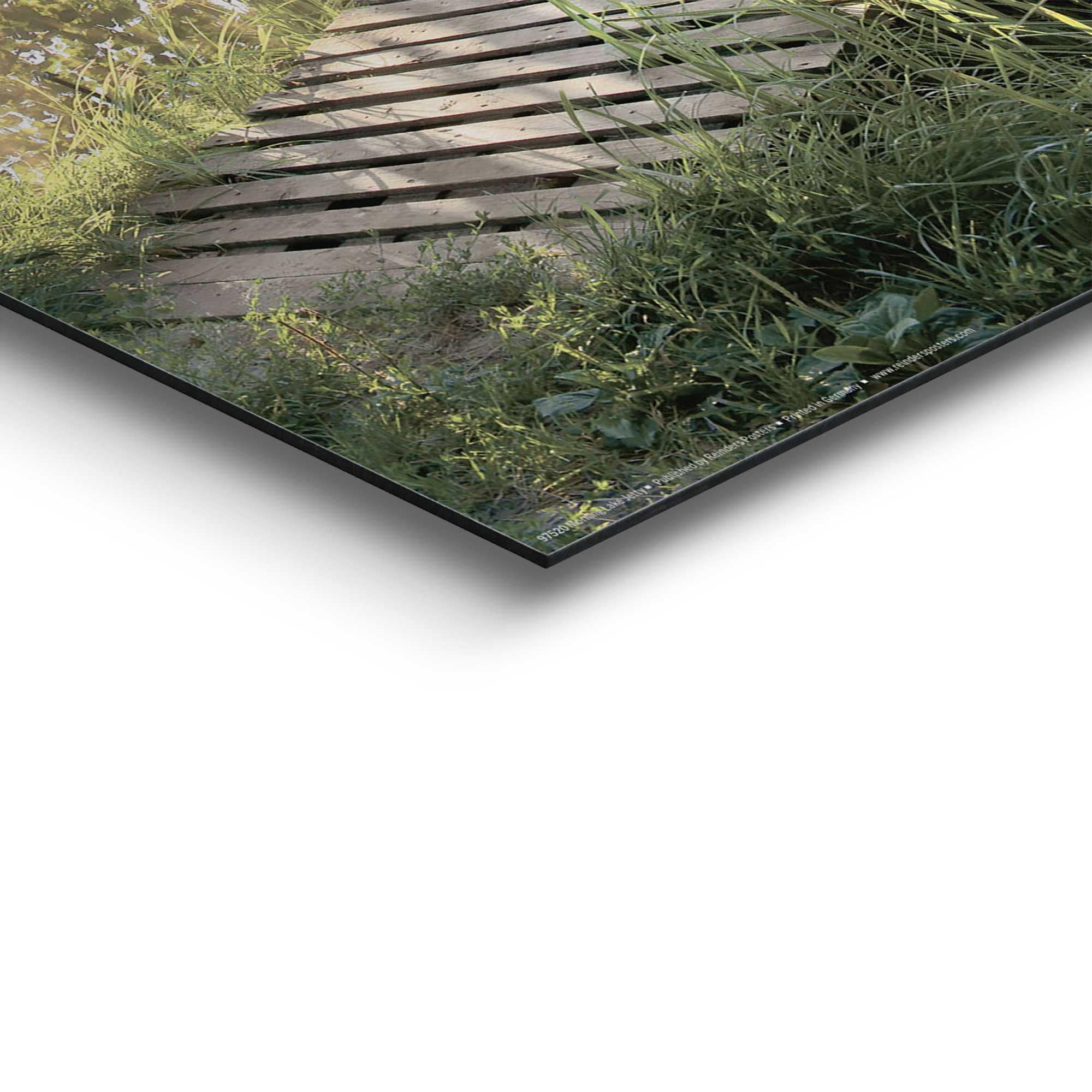 Reinders! Deco-Panel »Sonnenaufgang am See« Hobbyraum - Grün - MDF - Wasser - 40x50 cm