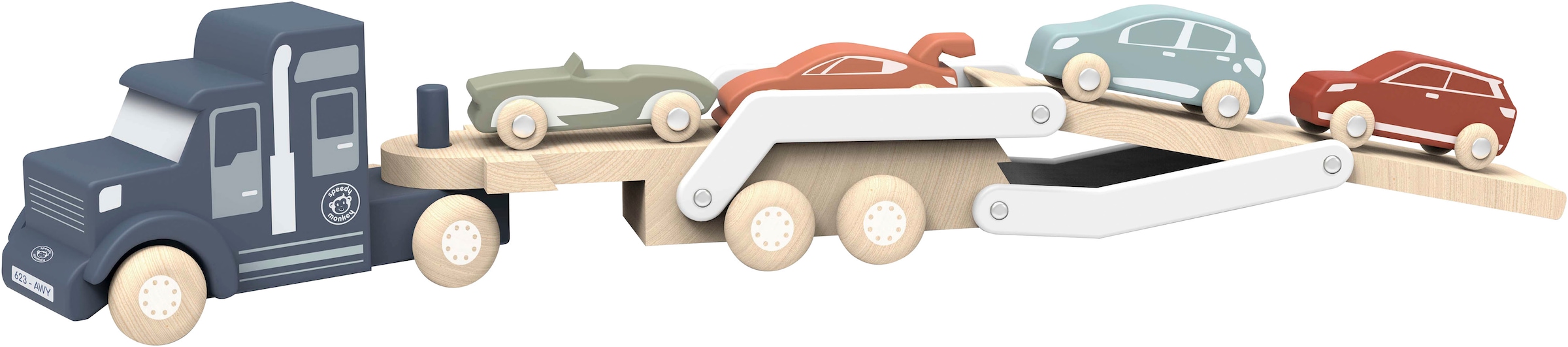 speedy monkey Spielzeug-Transporter »Autotransporter«, aus Holz; FSC®- schützt Wald - weltweit