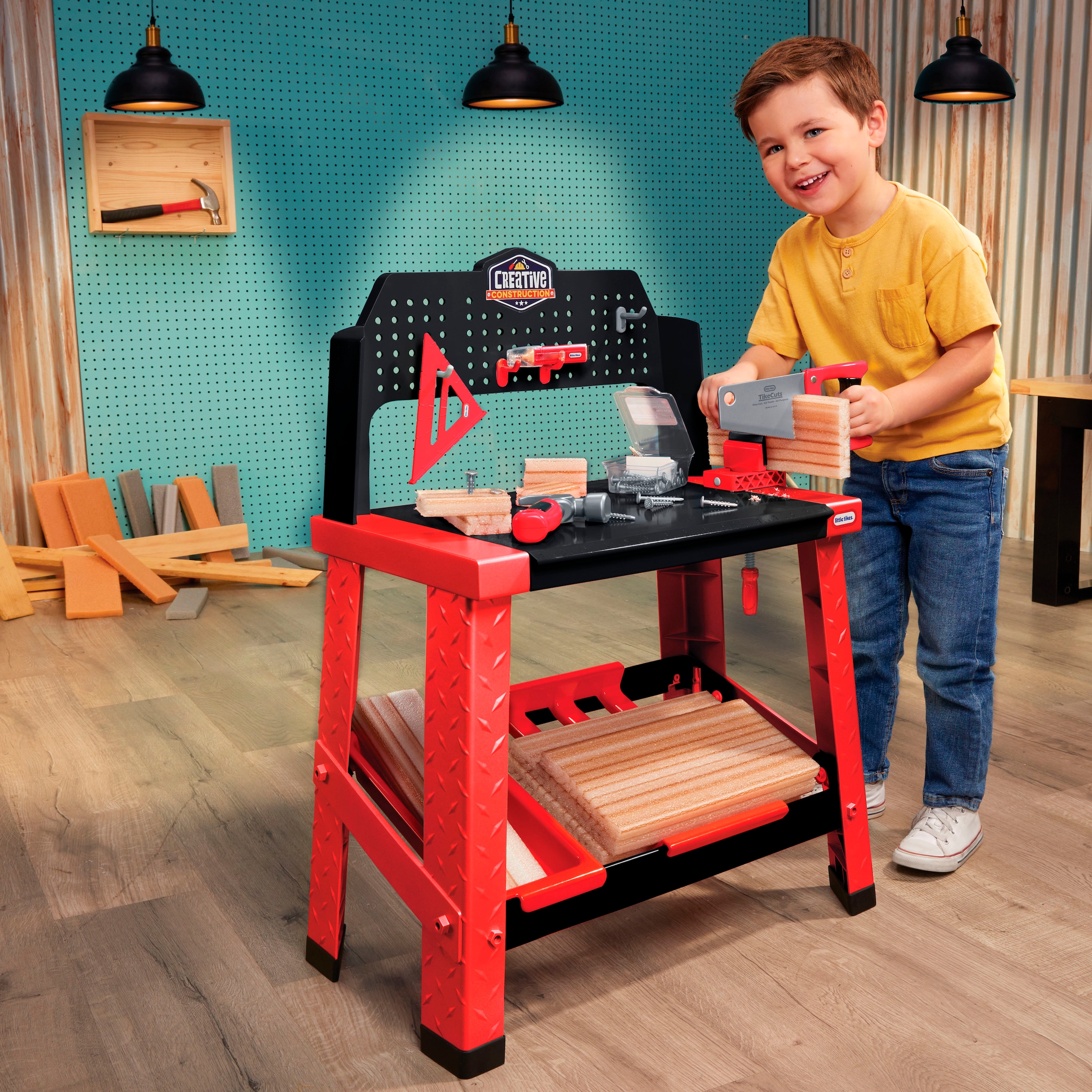 Little Tikes® Spielwerkbank »Creative Construction - Werkbank« mit Zubehör