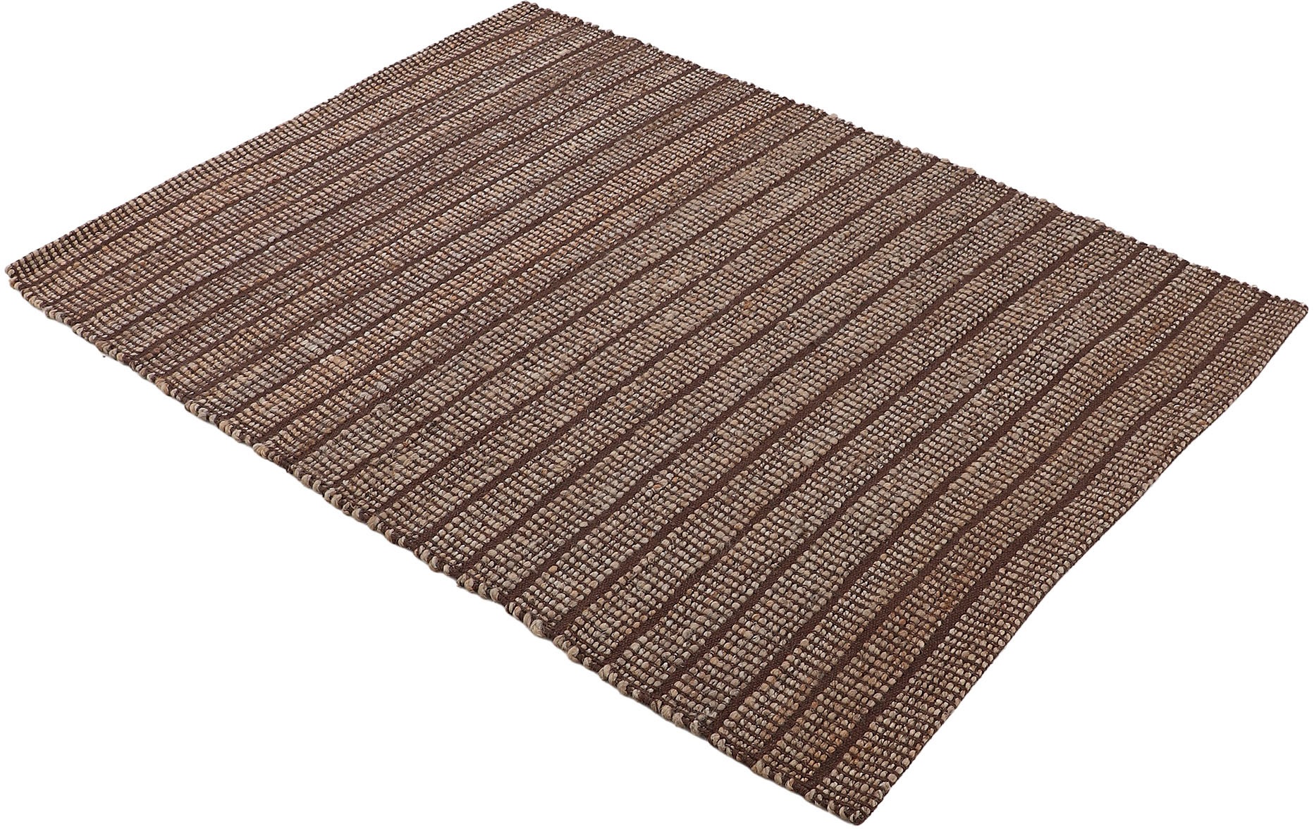 carpetfine Teppich »Lara  , auch als Läufer« rechteckig 6 mm Höhe handgearbeitet, Wendeteppich aus 70% Jute/Baumwolle, Wohnzimmer