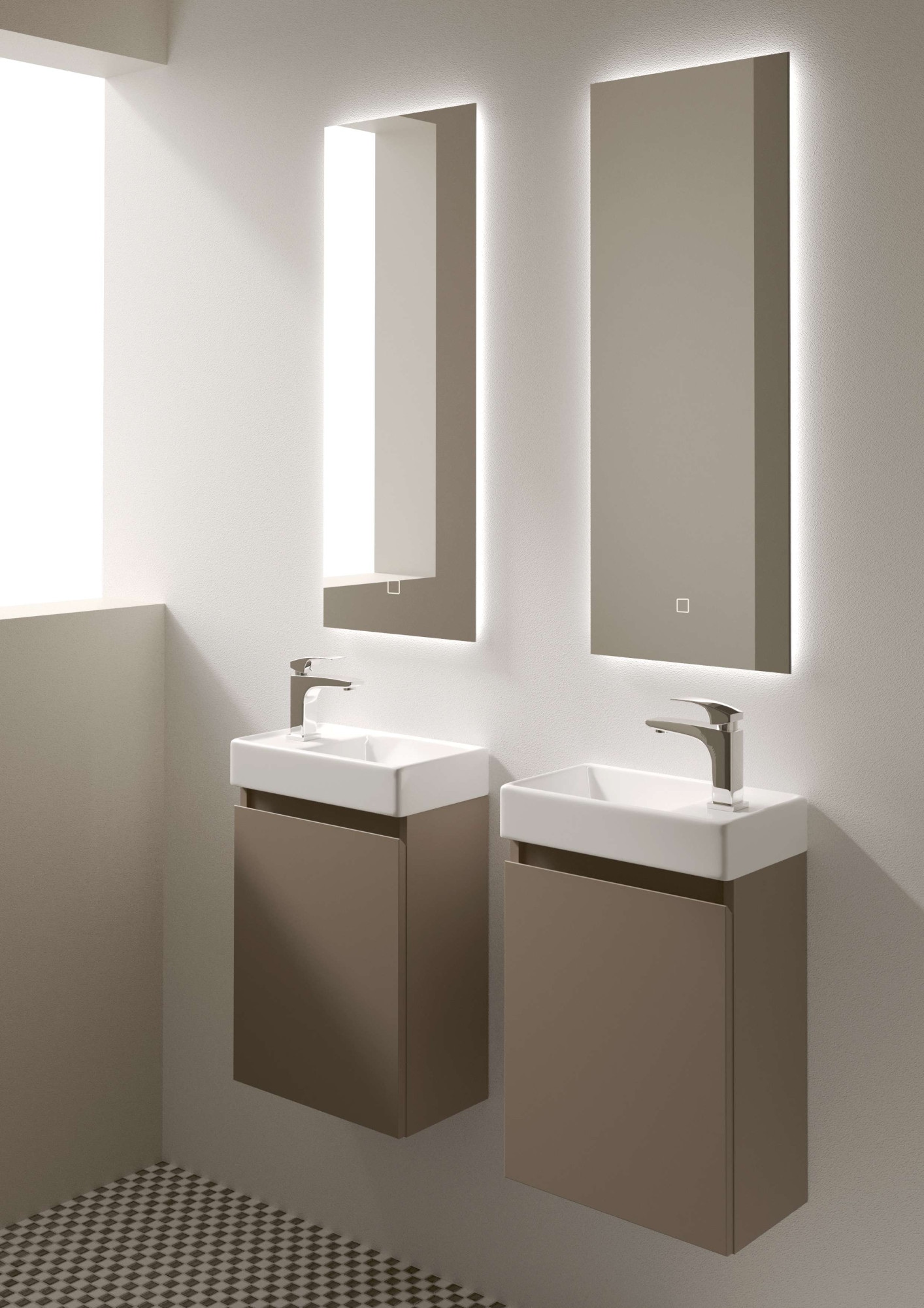 welltime Waschtisch »Mini« Breite 40cm, mit Soft-Close-Funktion, FSC zertifiziert