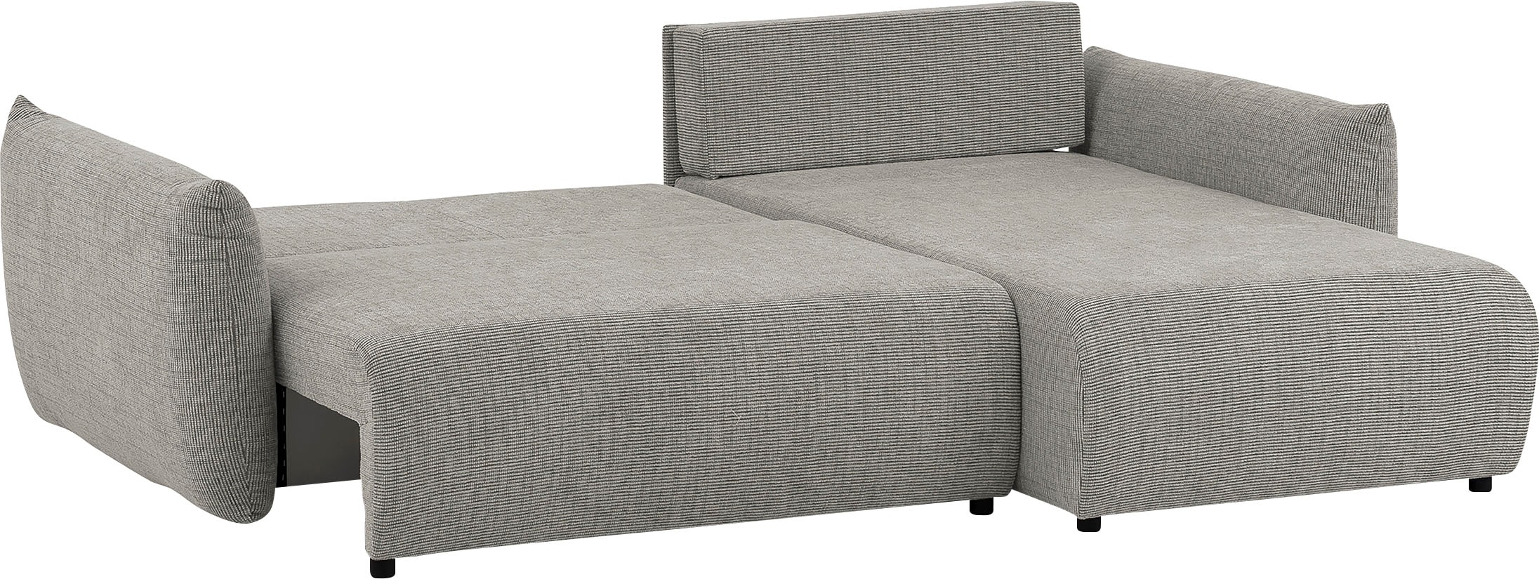 INOSIGN Ecksofa »MAVAS Schlafsofa mit Bettkasten, L-Form,«, ca.257/127cm (Liegefläche 212/145 cm), Cord, Chenille, Struktur