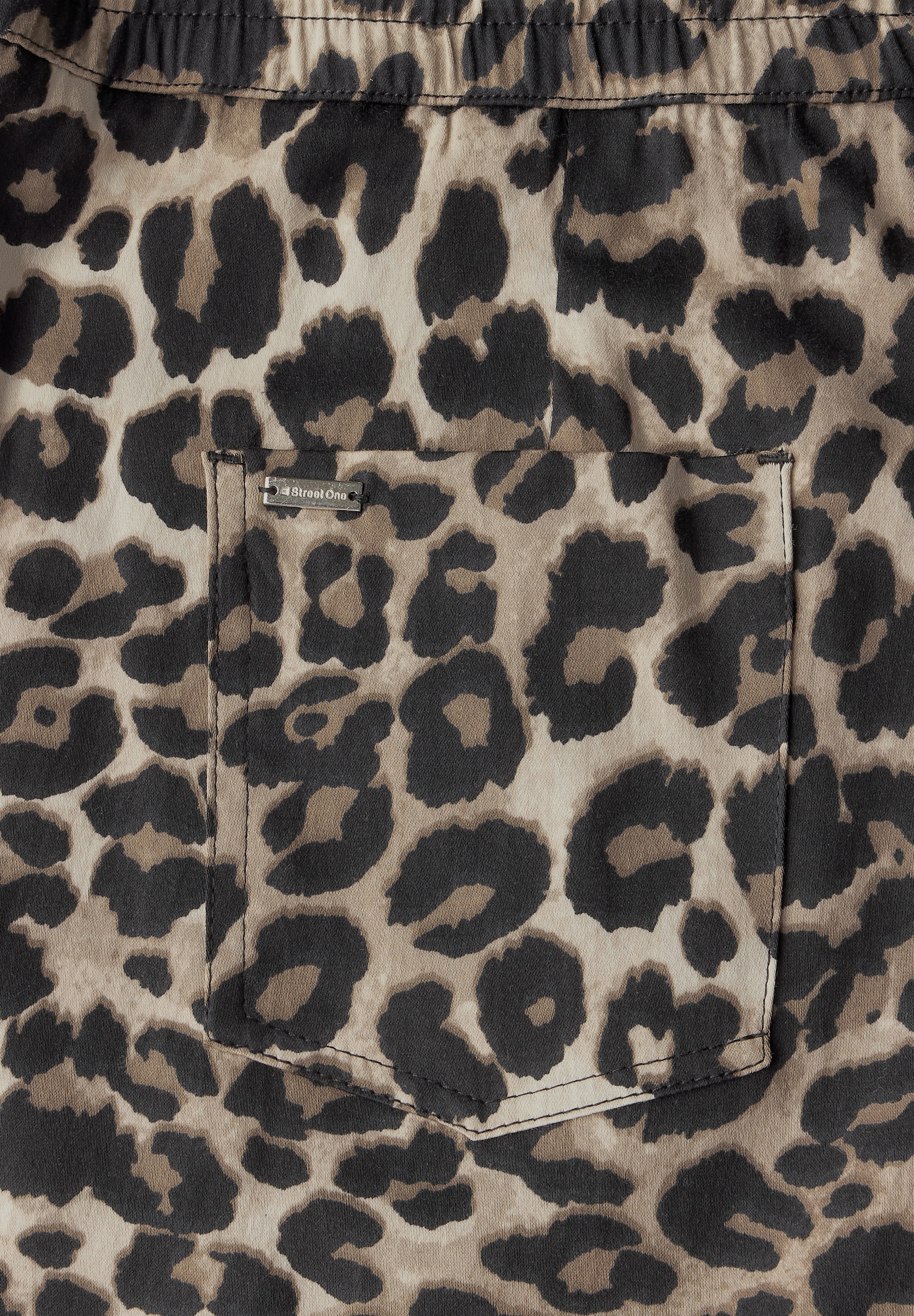 STREET ONE Stoffhose »Style Bonny«, mit Leo-Print
