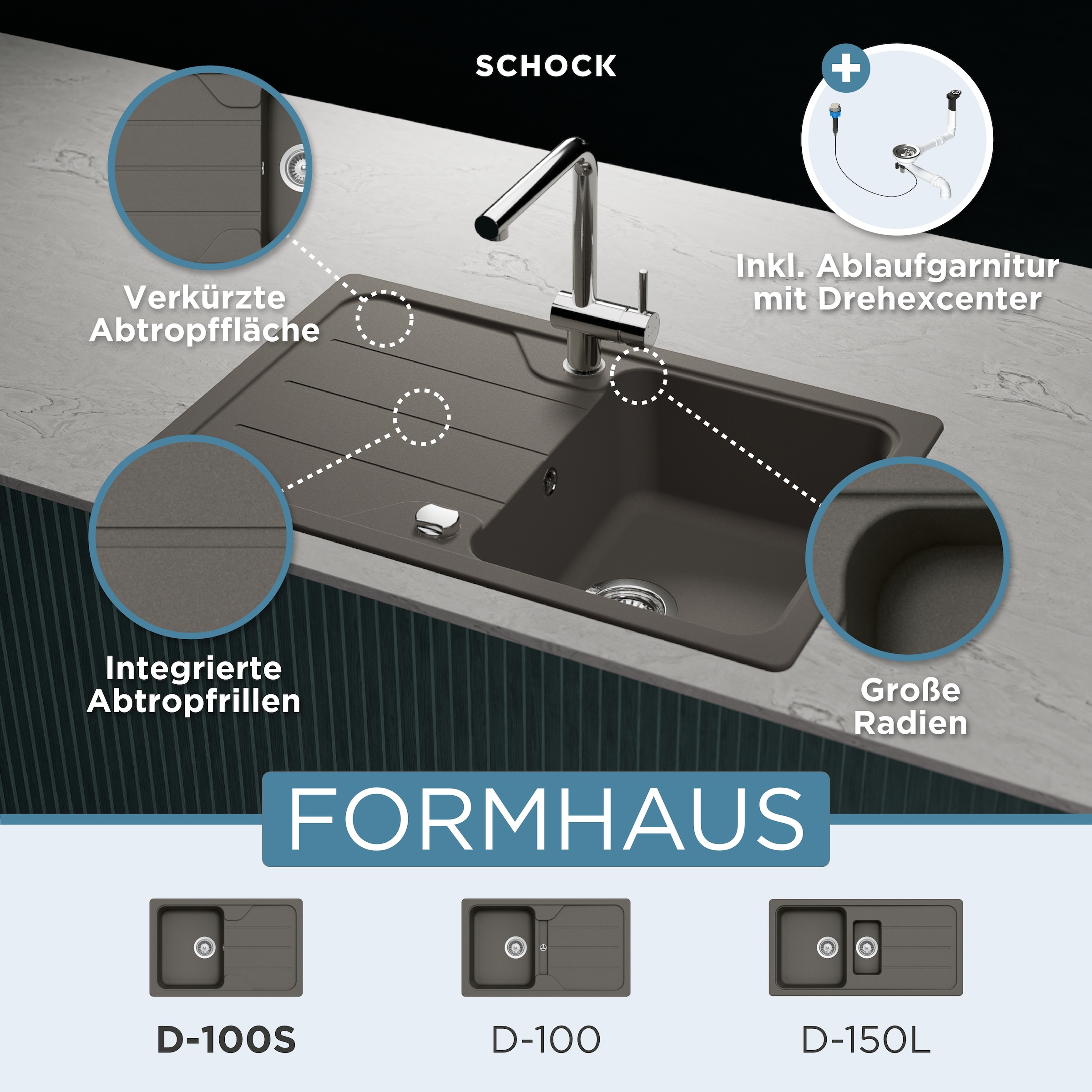 Schock Granitspüle »Formhaus Mini«