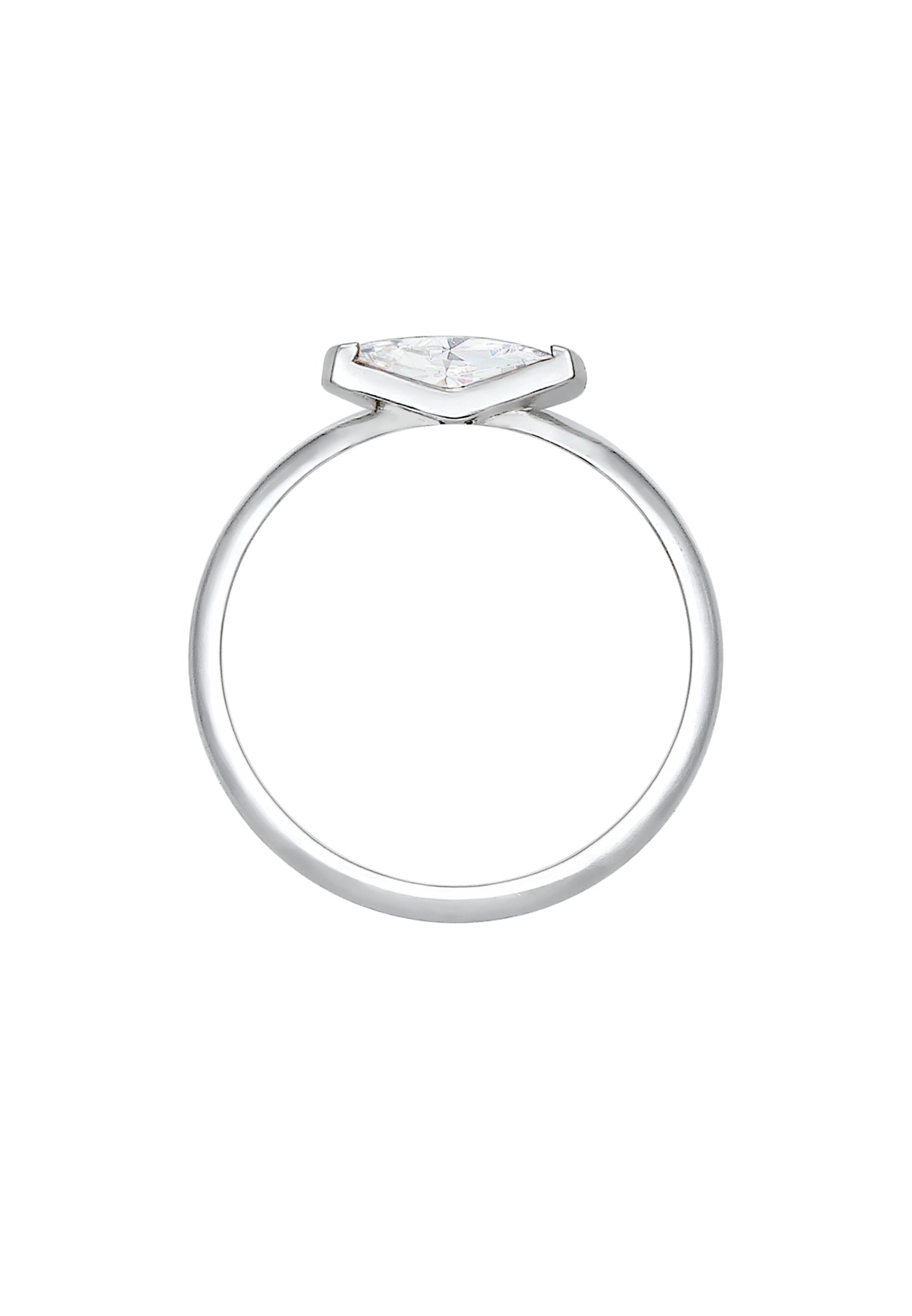 Elli Verlobungsring »Ring Elli Ring Bandring Marquise Kristalle 925 Silber«