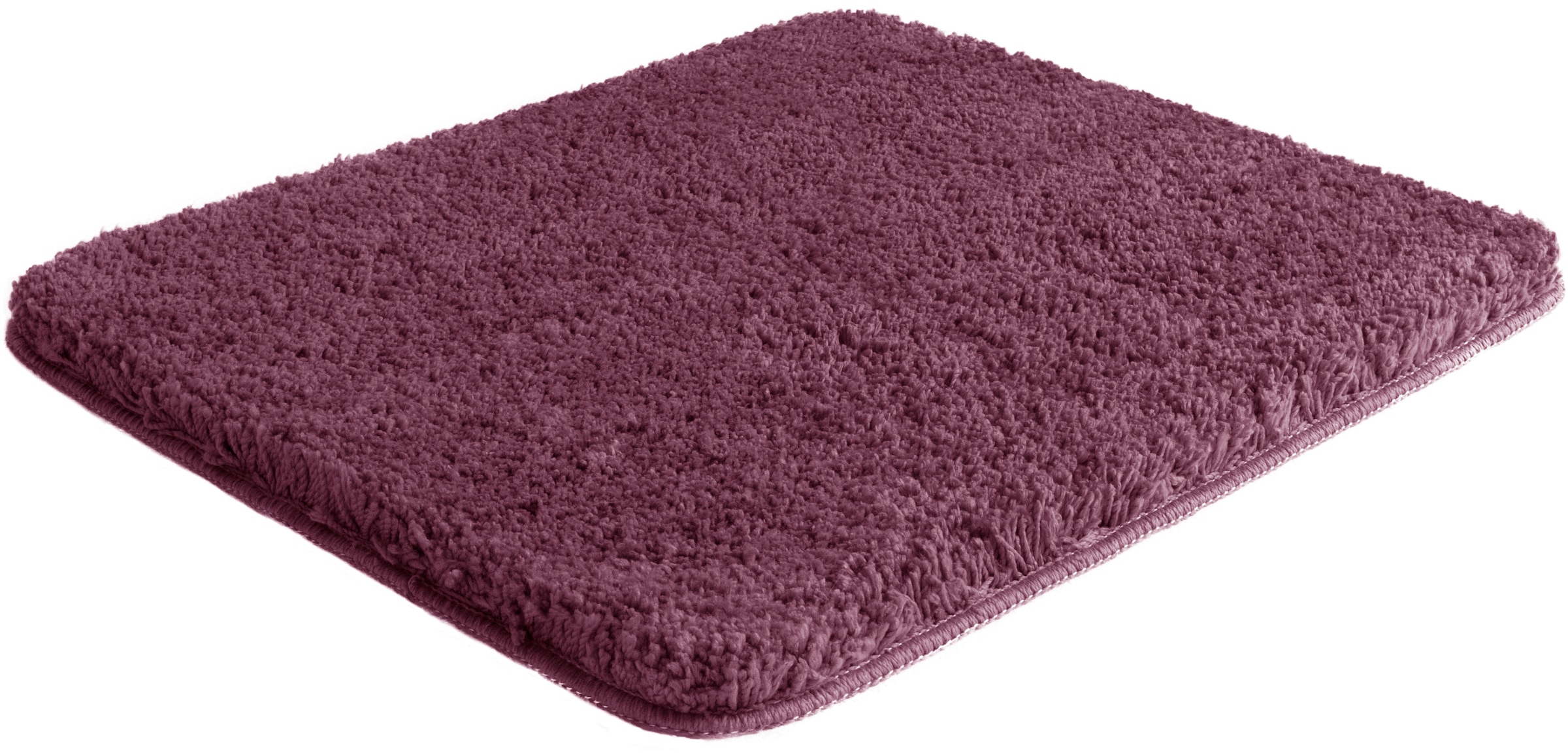 my home Badematte »Sanremo, Badvorleger, Badezimmer Teppich, sehr weich«, rutschhemmend beschichtet, fußbodenheizungsgeeignet-schnell trocknend, Badteppich, unifarben, rechteckig, rund & als 3-tlg. Set erhältlich