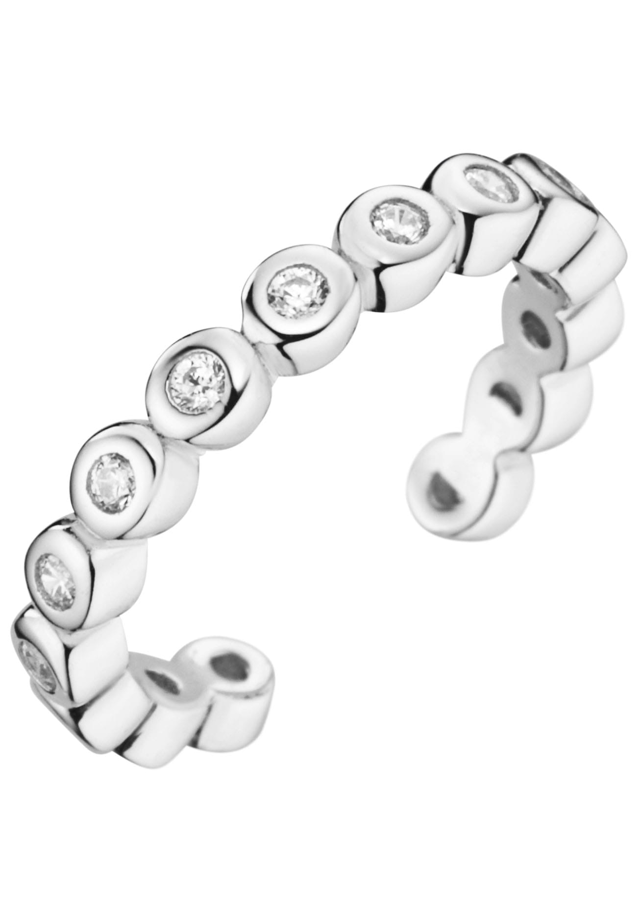 Firetti Ohrklemme »Schmuck Geschenk Silber 925 Ear Cuff« mit Zirkonia (synth.)