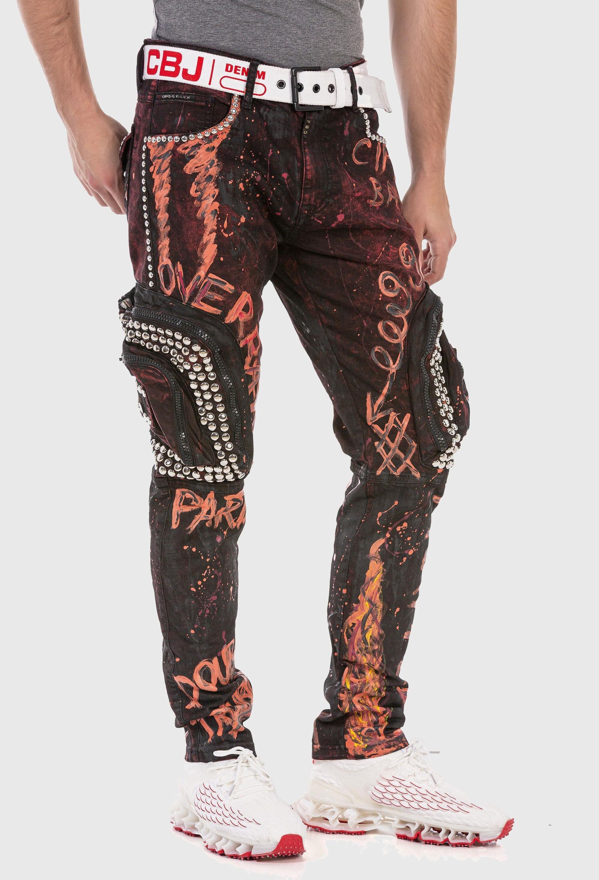 Cipo & Baxx Cargojeans »Cipo & Baxx Jeans« mit Cargo-Taschen