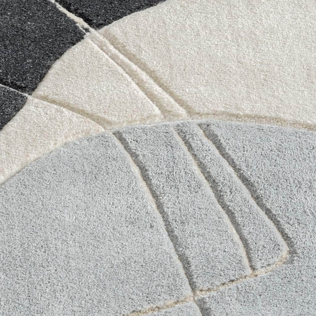 Carpet City Teppich »BONITO 7158«, rechteckig, 11 mm Höhe, Läufer, Flachflor, Hochtief-Muster/ 3D-Effekt, Geo-Muster, Wohnzimmer