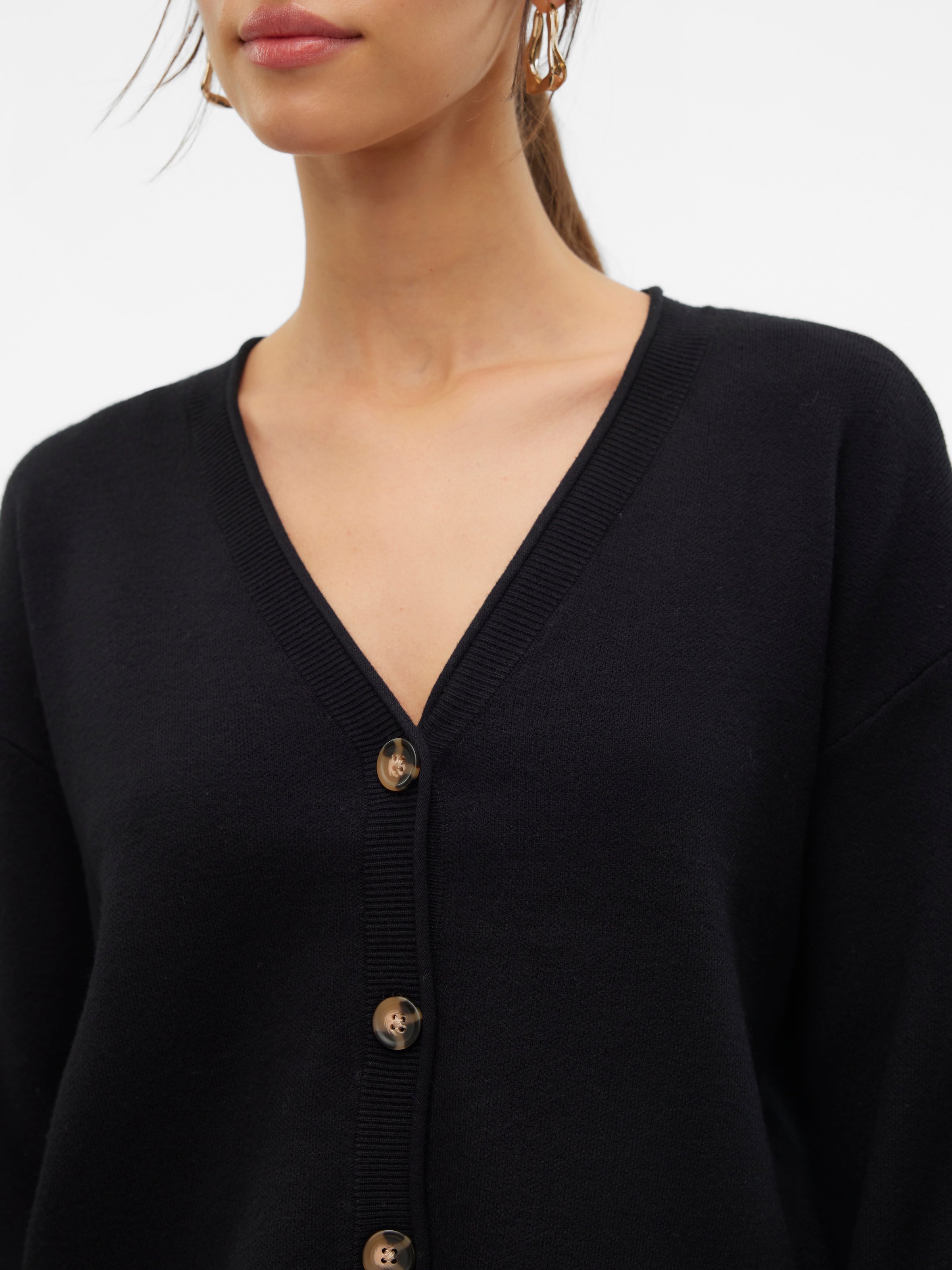 Vero Moda Strickjacke »VMGOLD ROLL LS V-NECK CARDIGAN«